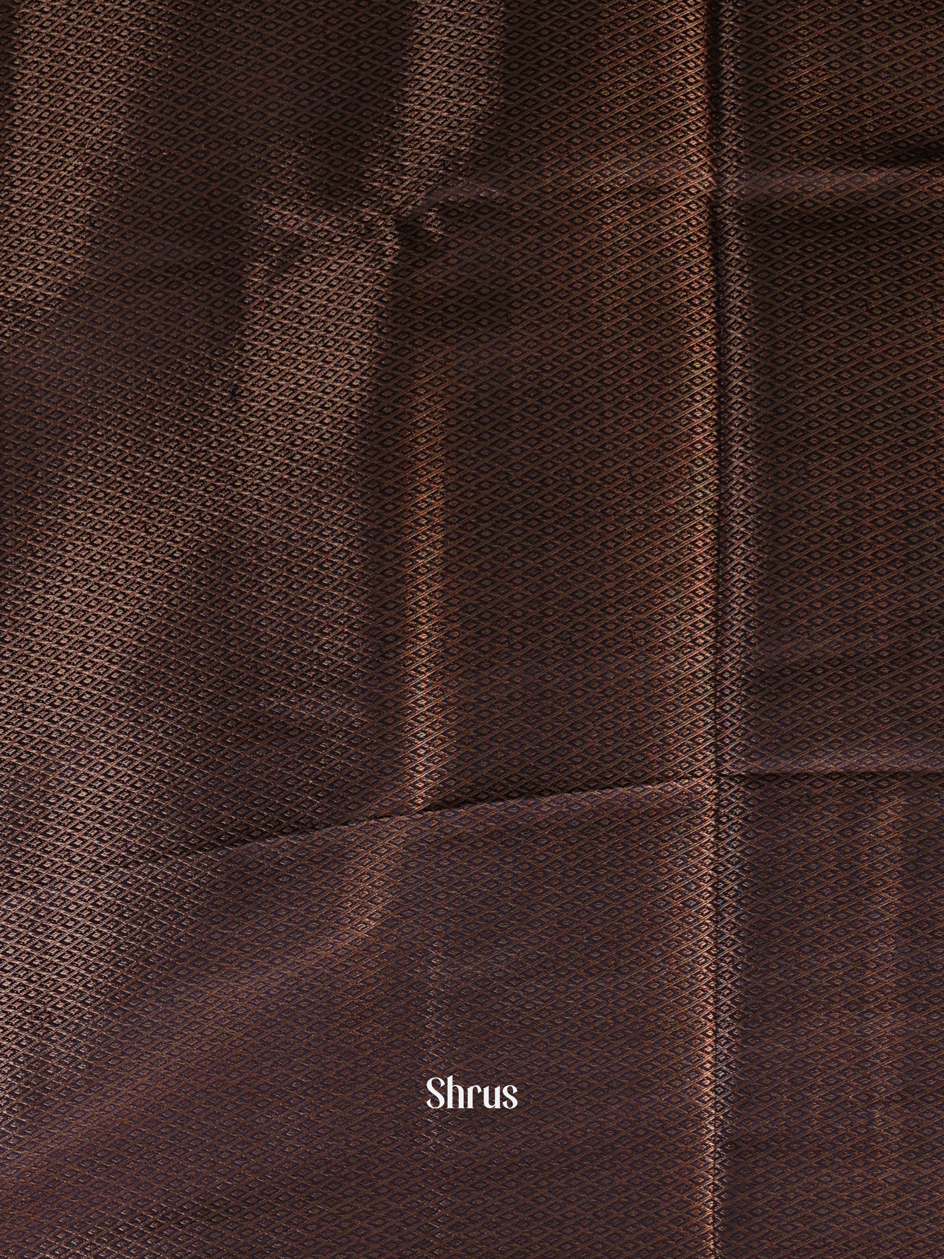 Blue & Navy Blue -Semi Jute Saree - Shop on Shrus.com