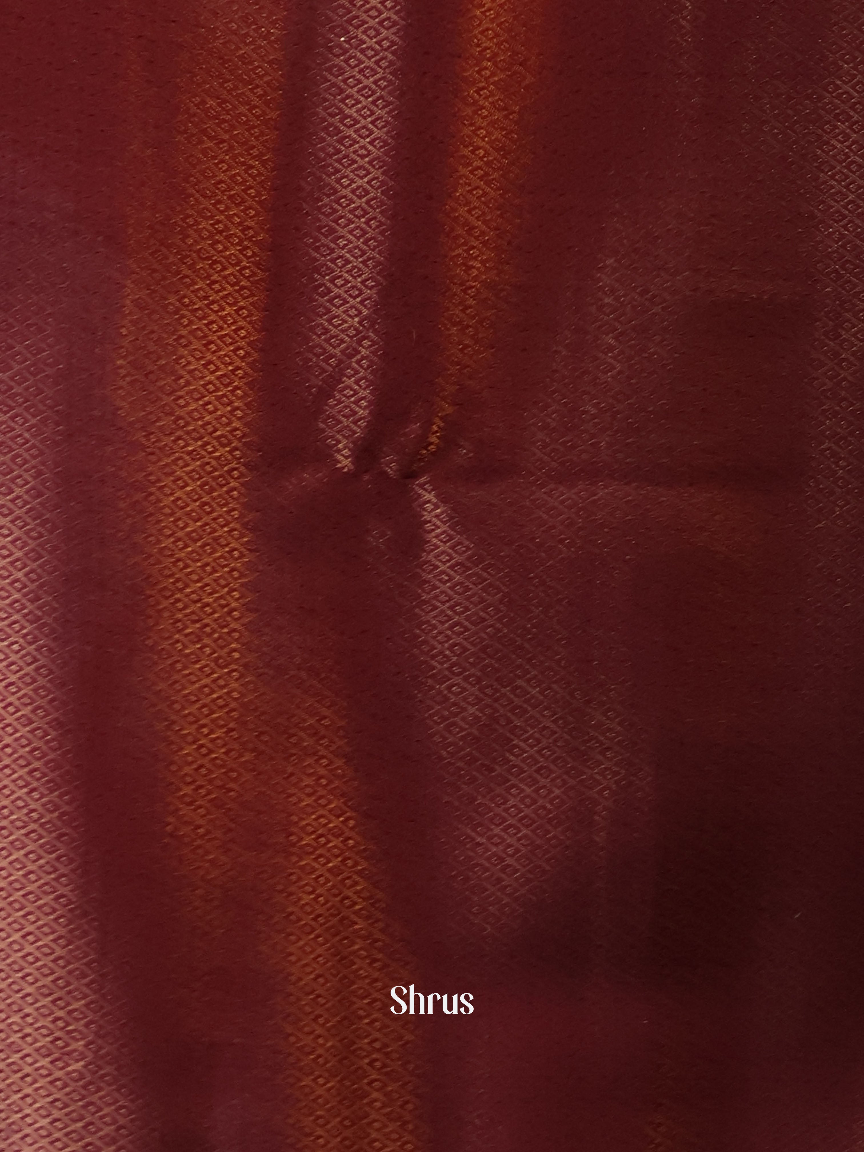 Green & Maroon - Semi Jute Saree - Shop on Shrus.com