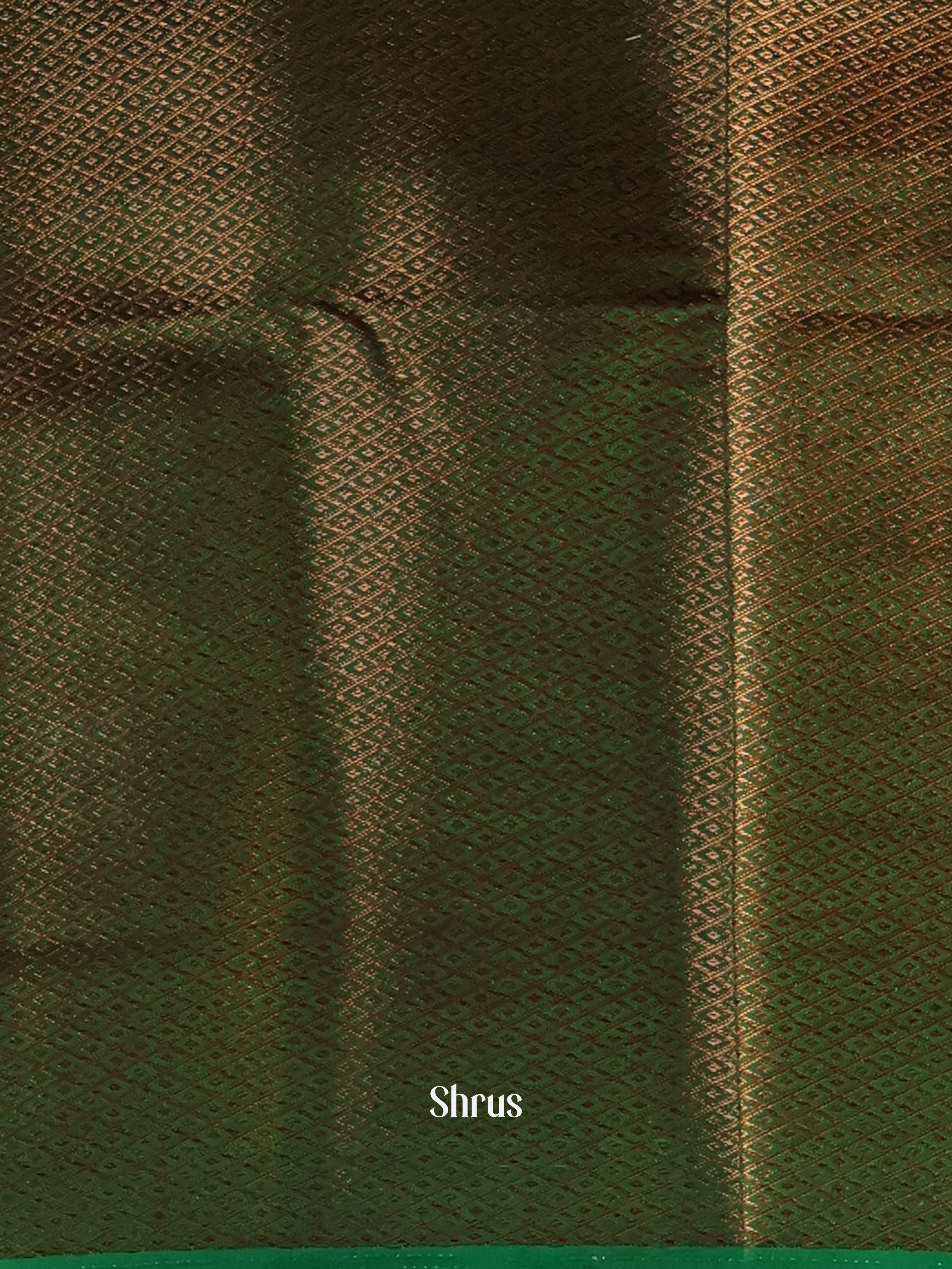 Mustard & Green - Semi Jute Saree - Shop on Shrus.com