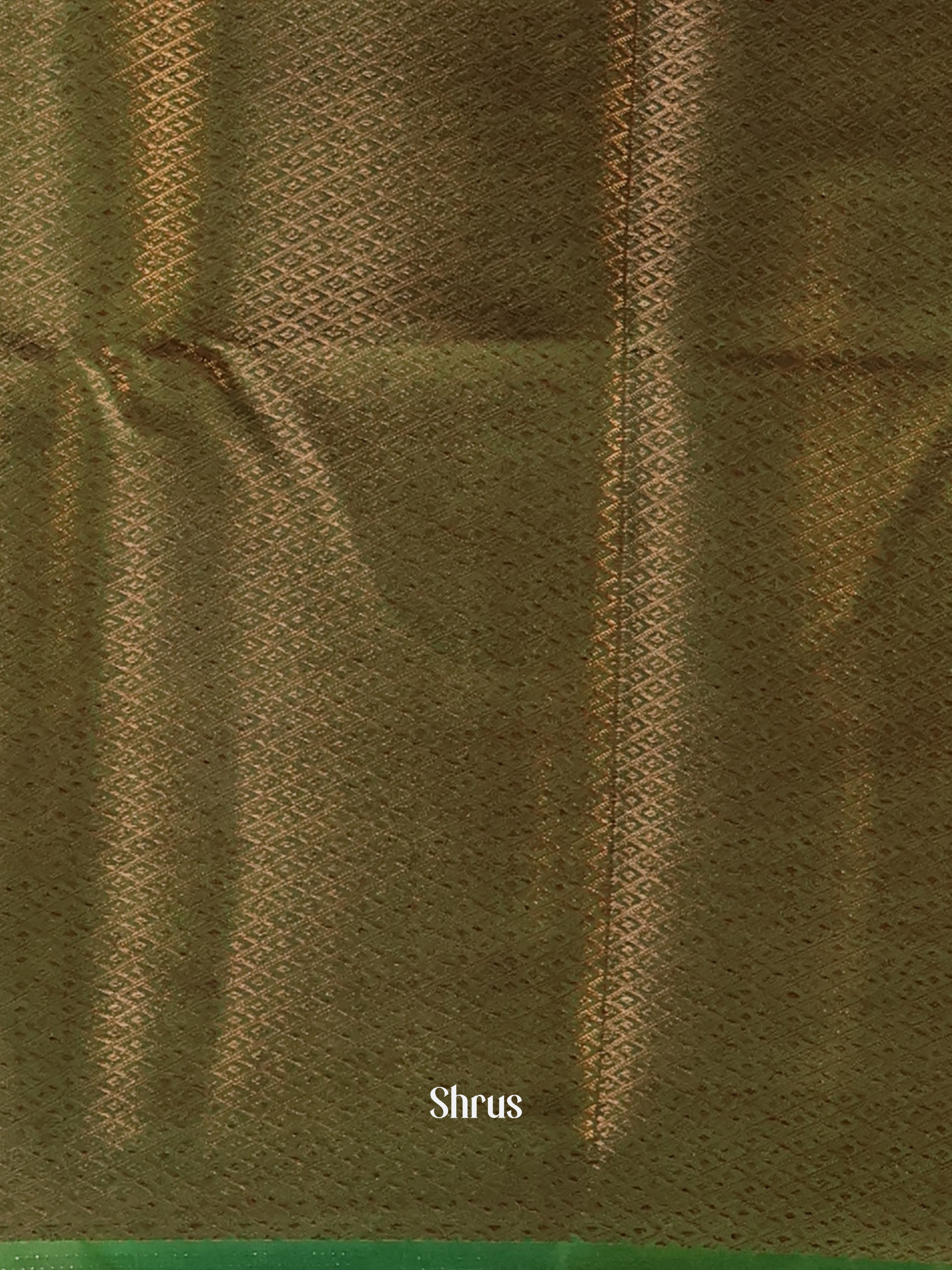 Pink & Green - Semi Jute Saree - Shop on Shrus.com