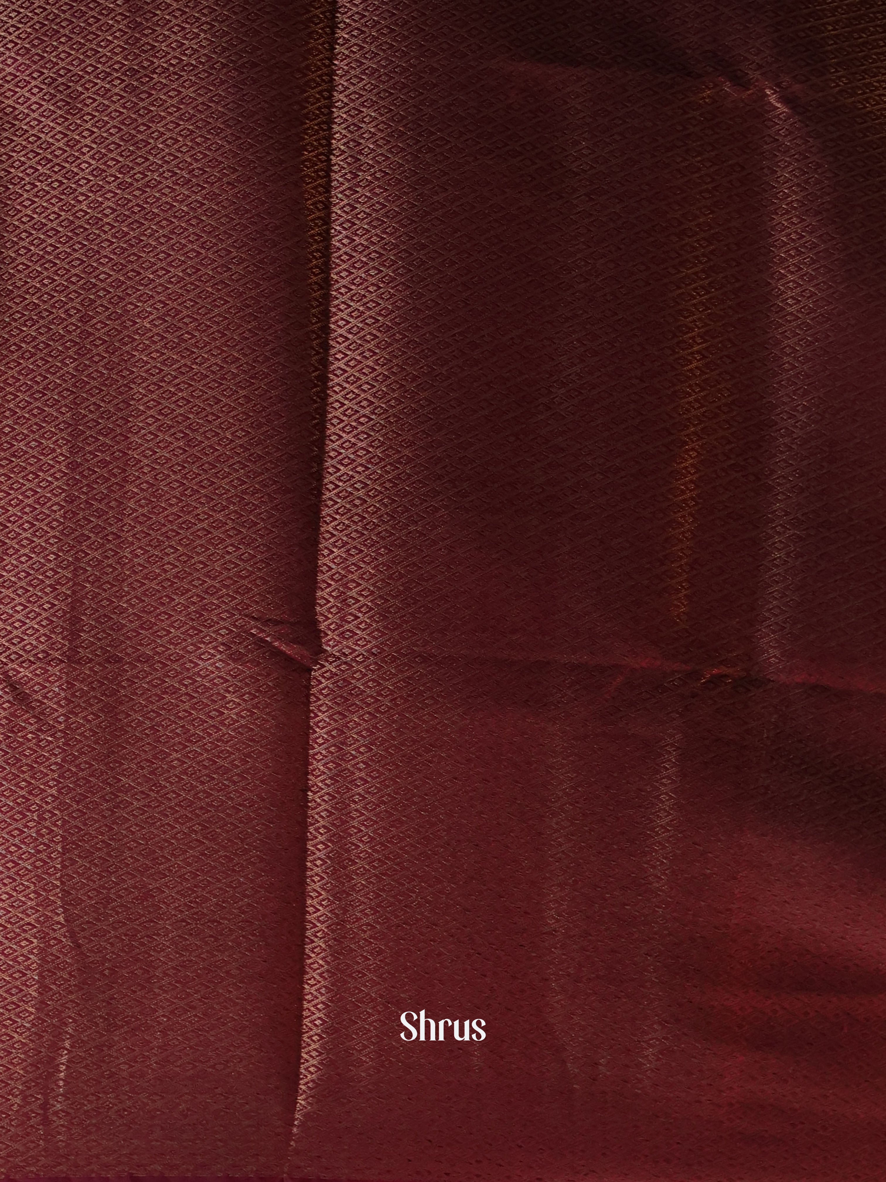 Blue & Maroon- Semi Jute Saree - Shop on Shrus.com