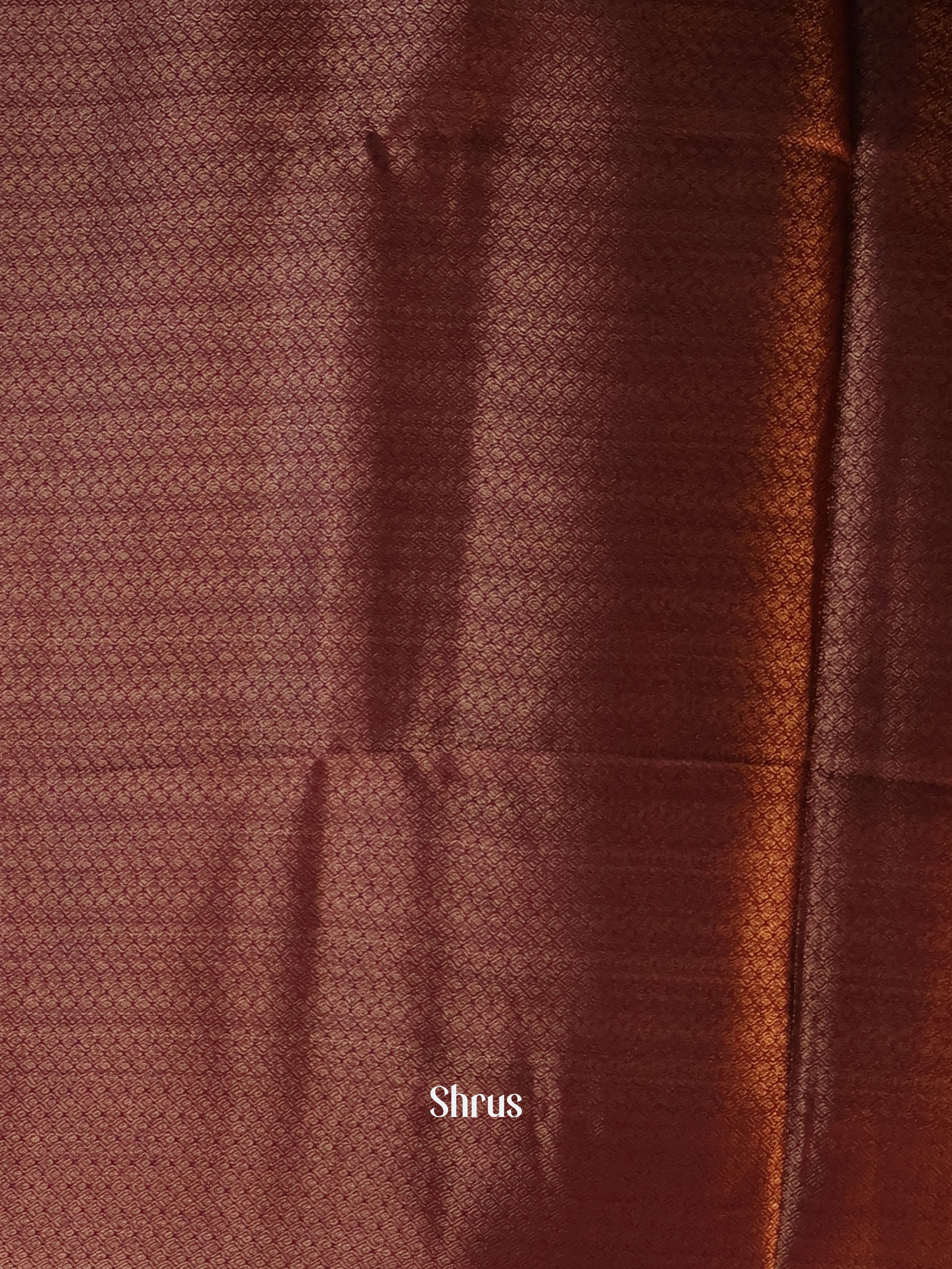 Green & Maroon- Semi Jute Saree - Shop on Shrus.com
