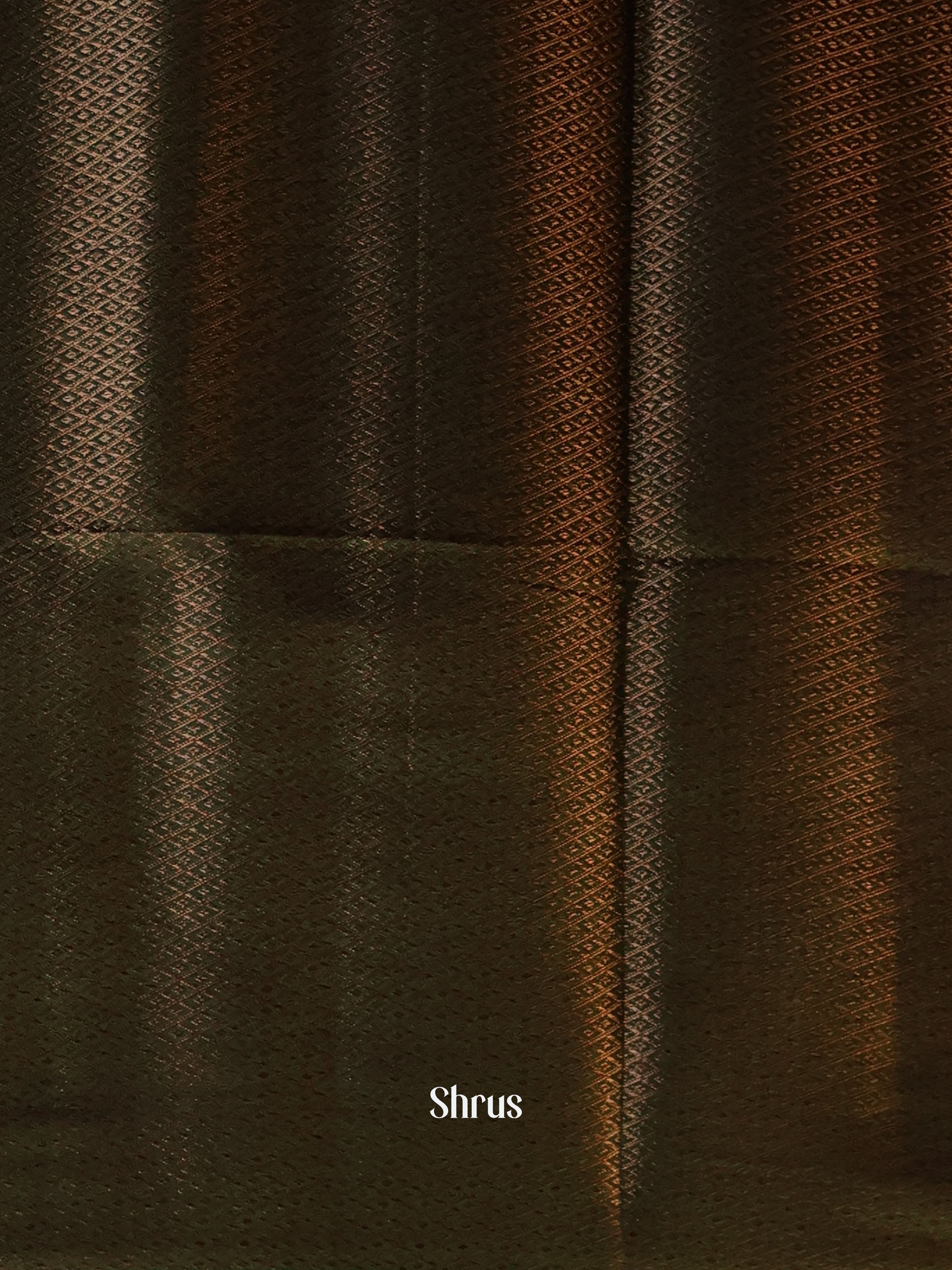 Red & Green - Semi Jute Saree - Shop on Shrus.com