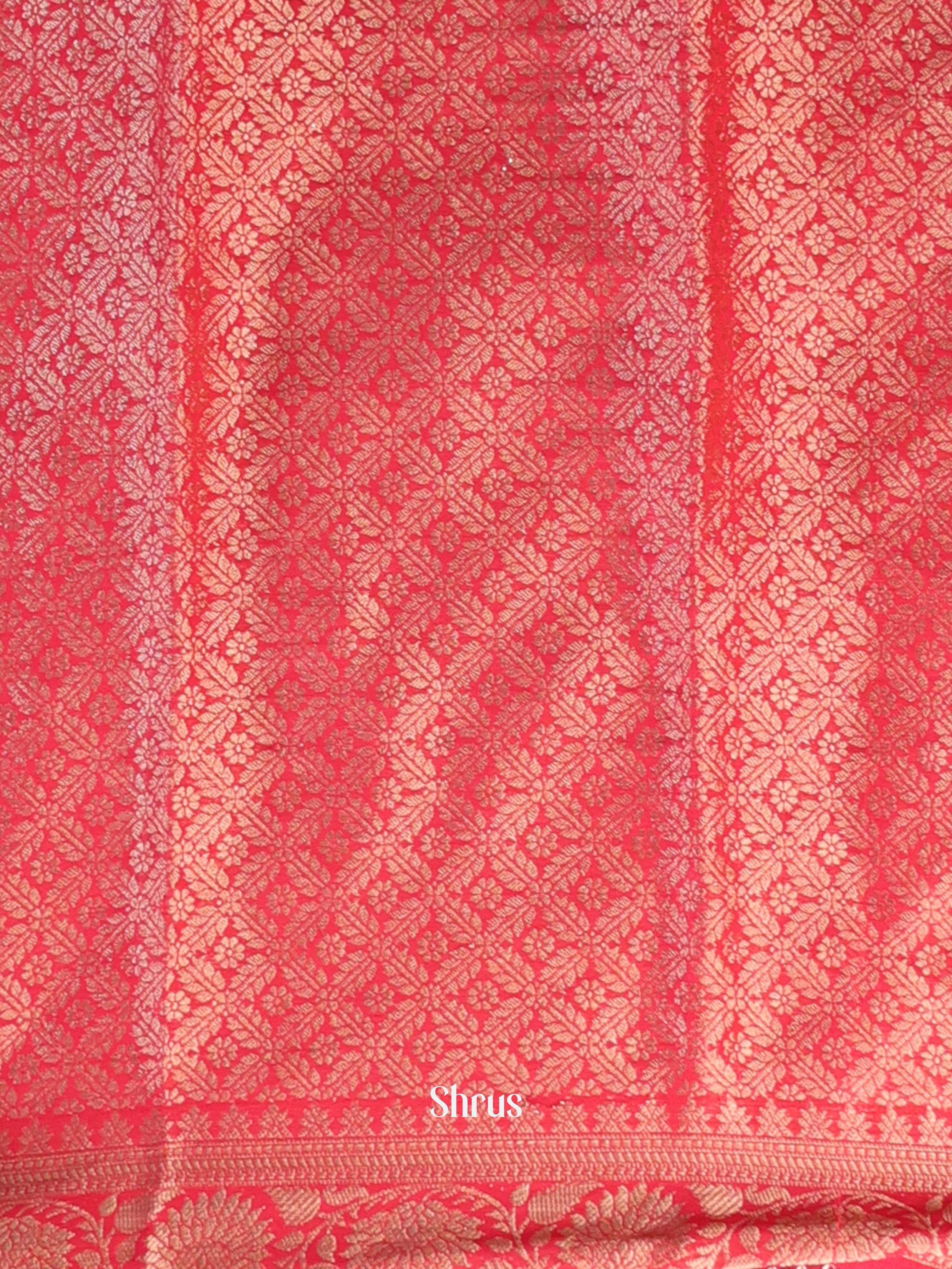 Pink - Semi Mysoresilk Saree - Shop on Shrus.com