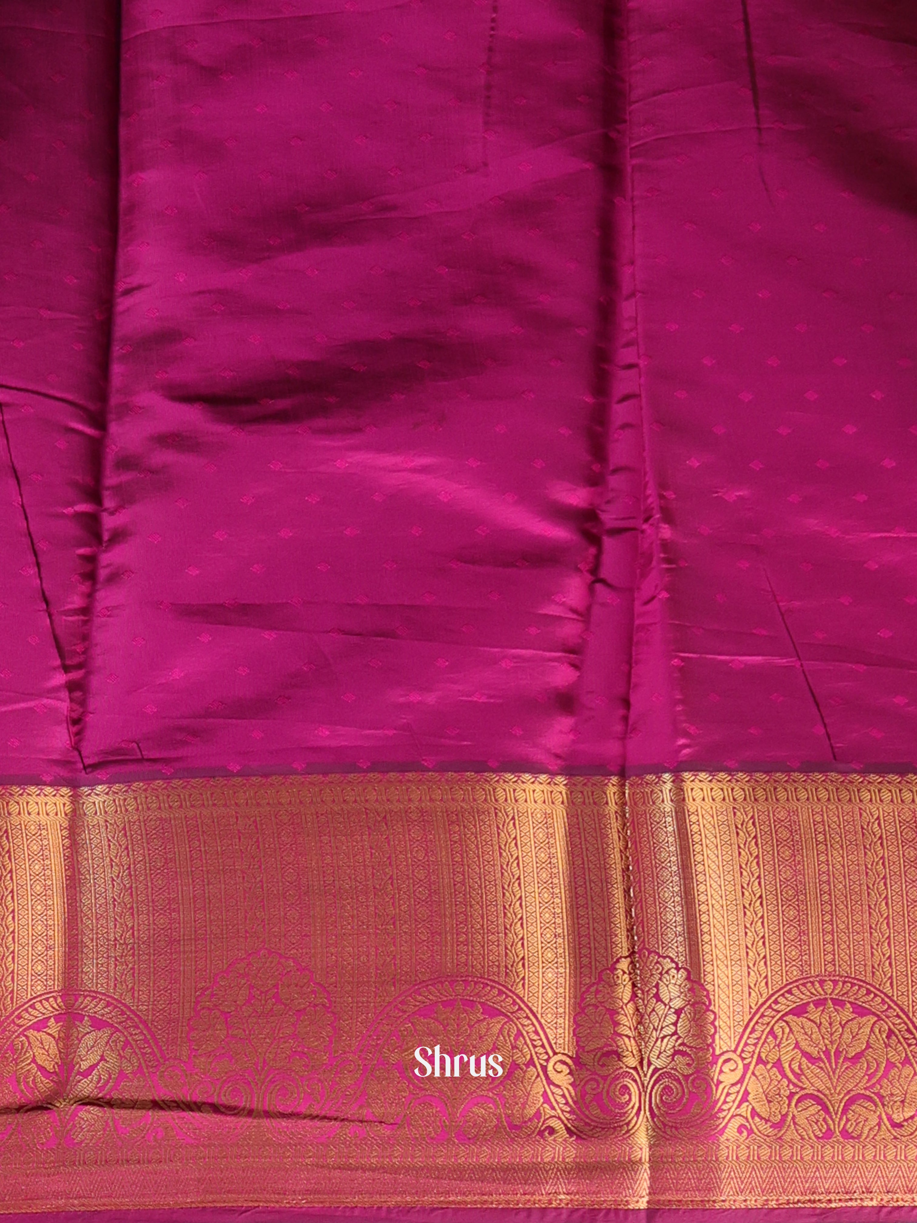 Green Majenta - Printed Silk Saree - Shop on Shrus.com