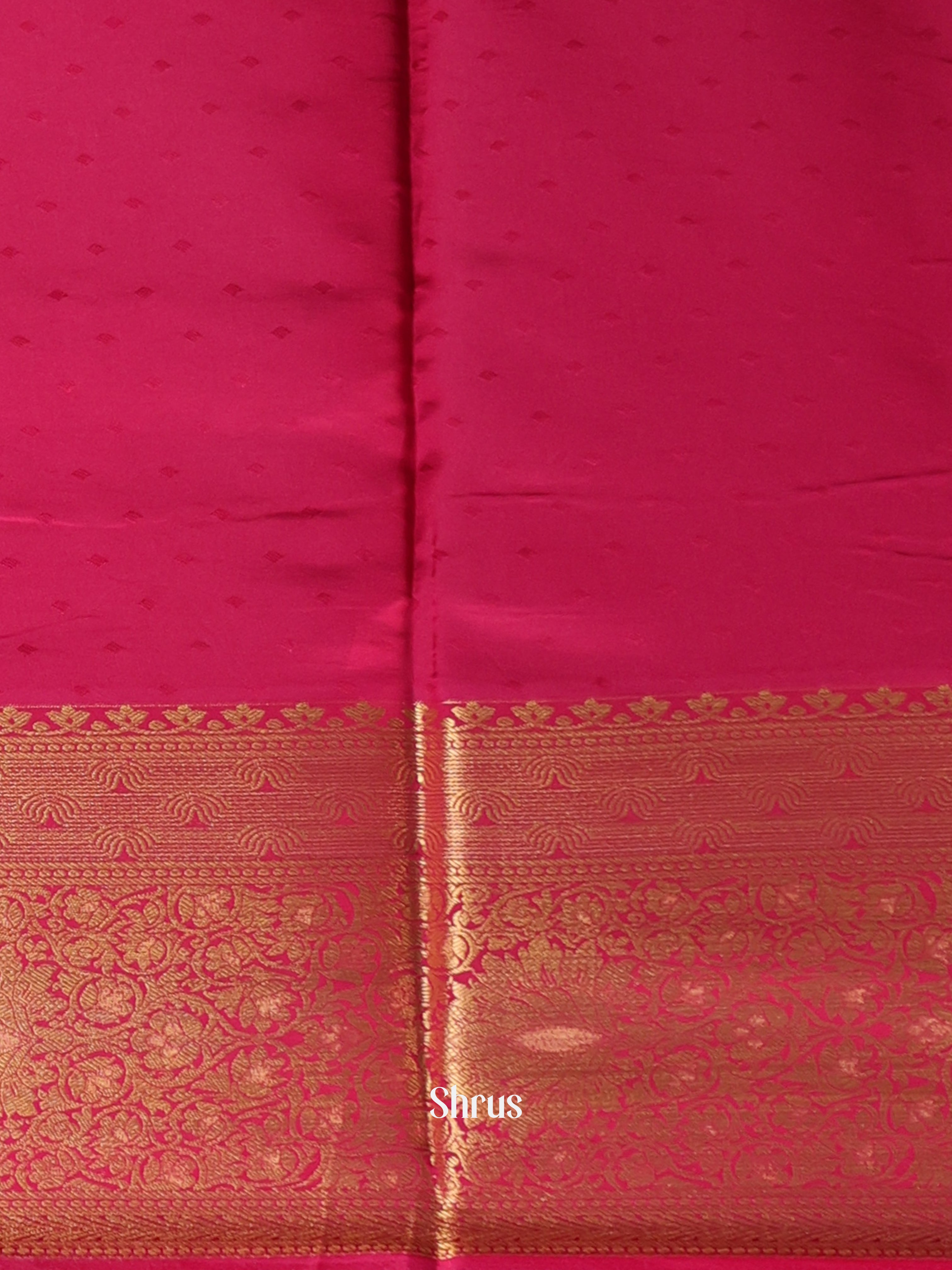 Red & Maroon - Printed Silk Saree - Shop on Shrus.com