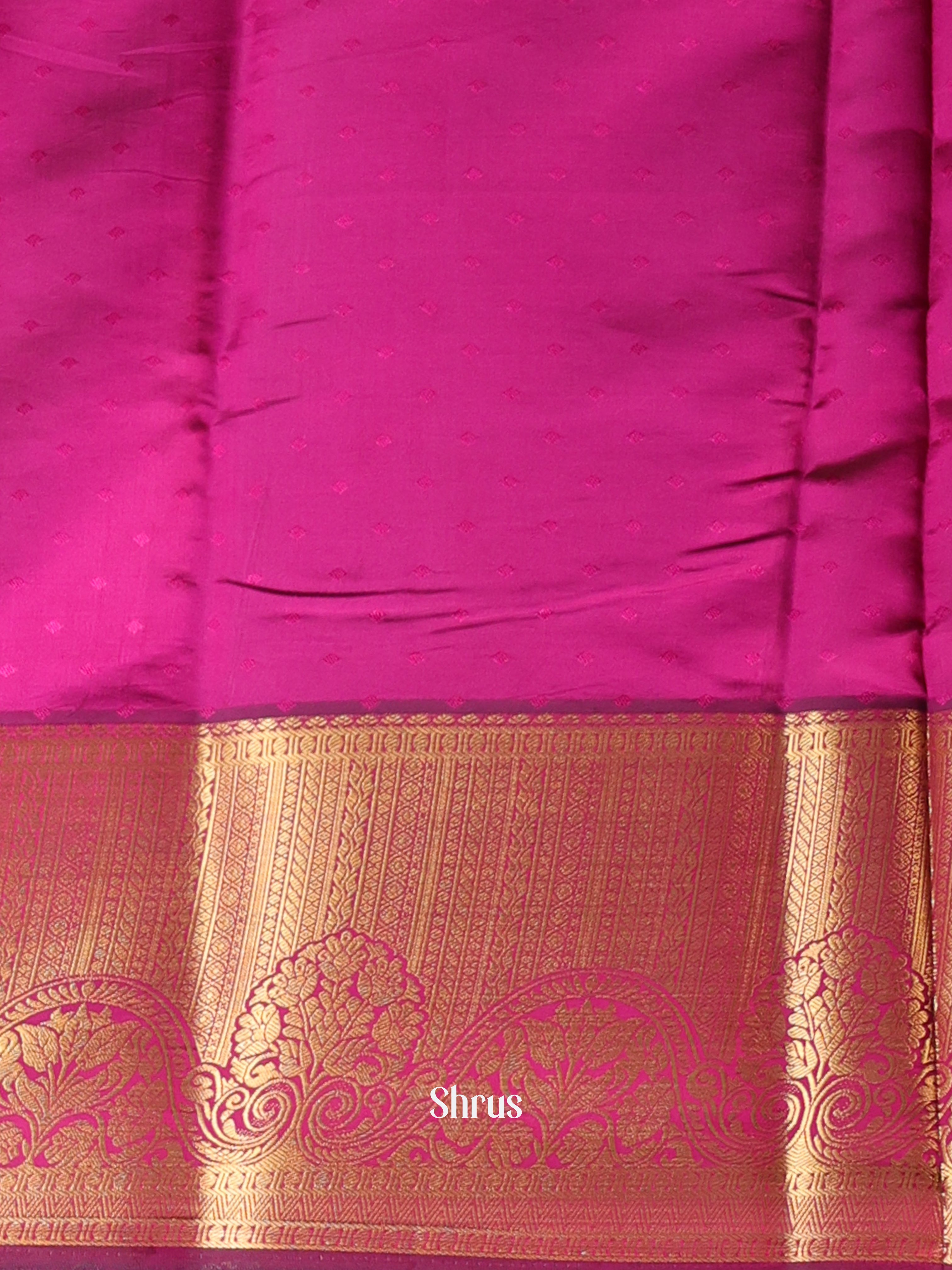 Mild Purple & Majenta- Printed Silk Saree - Shop on Shrus.com