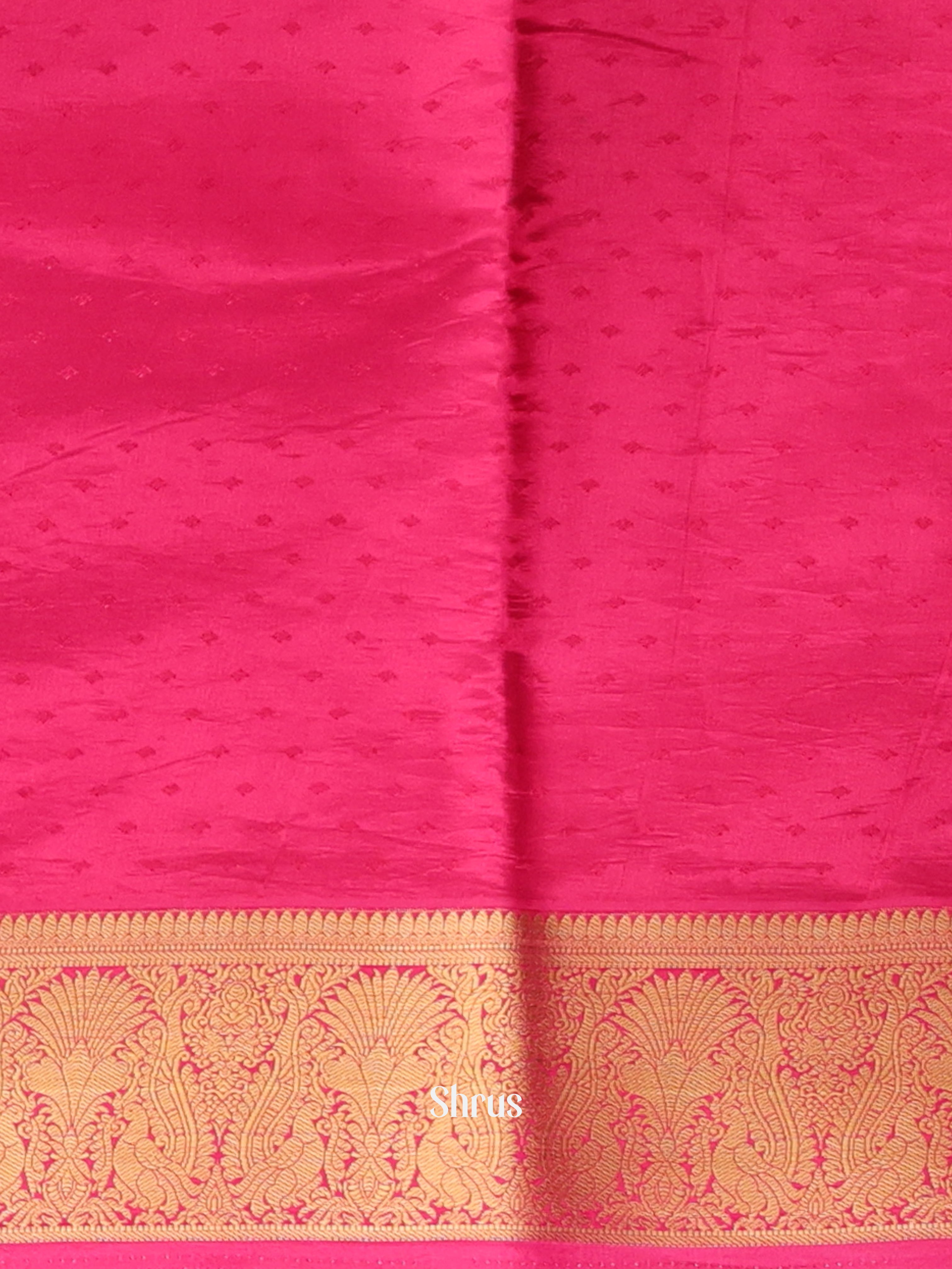 Brown - Printed Silk Saree - Shop on Shrus.com