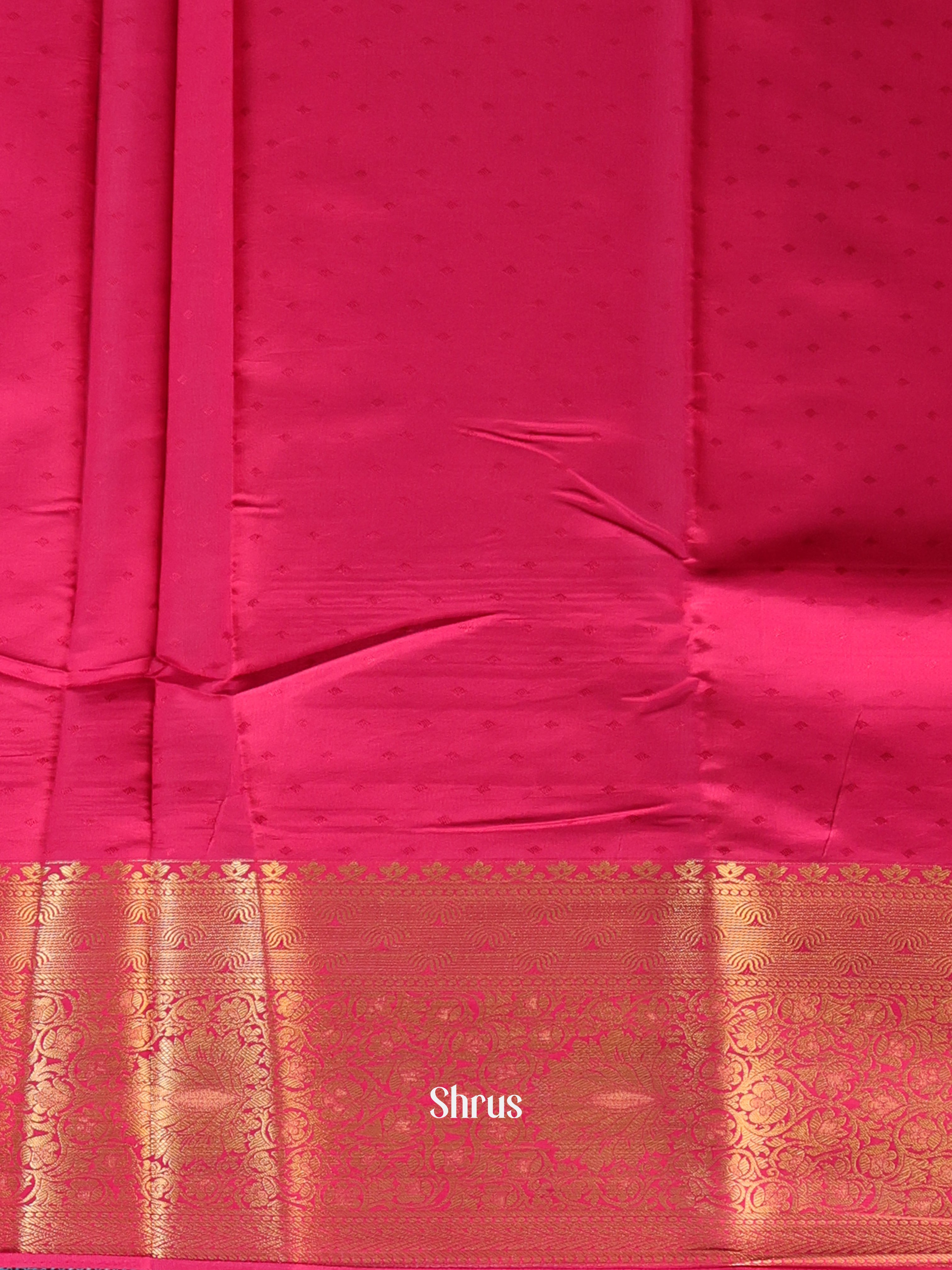 Brown & Pink - Printed Silk Saree - Shop on Shrus.com