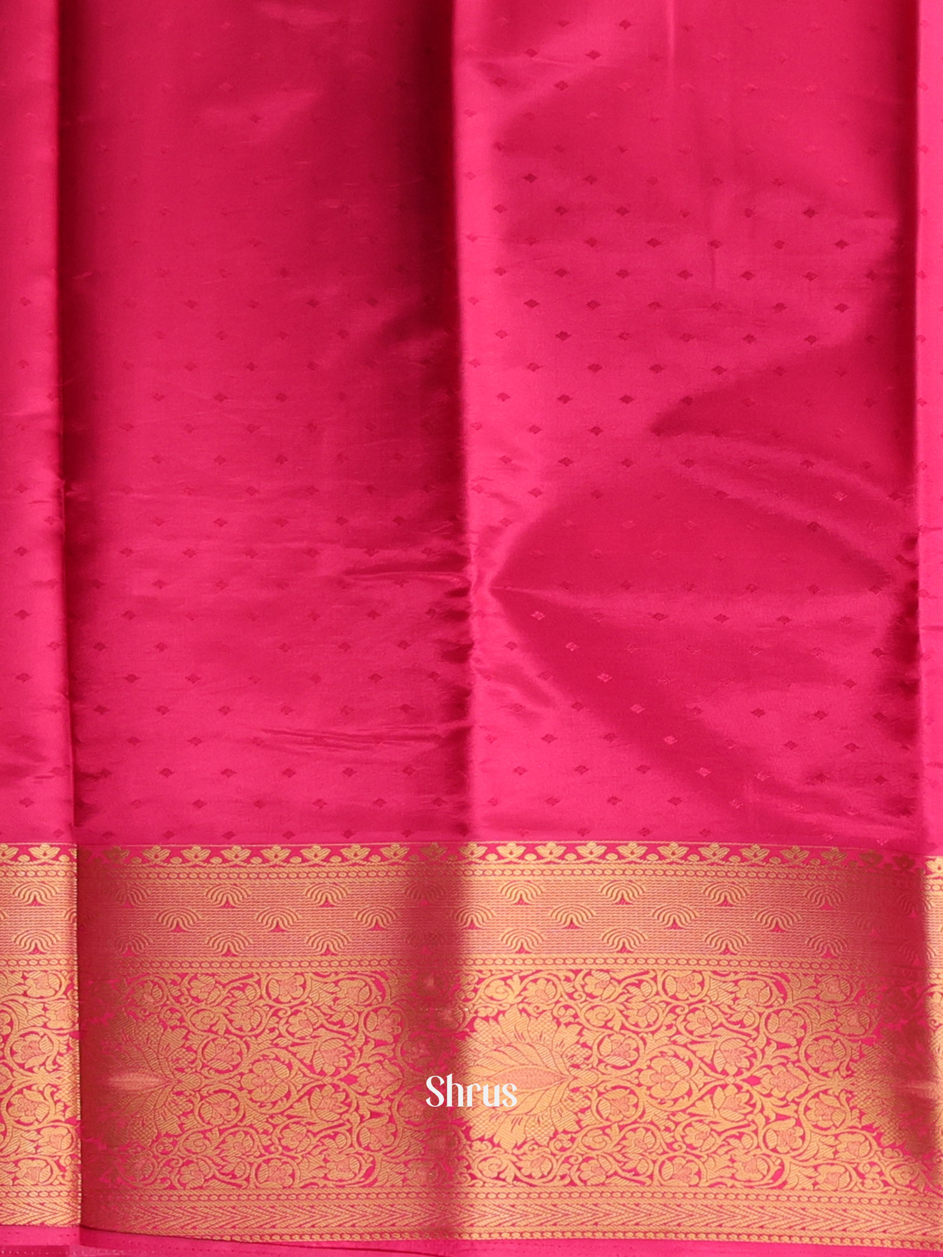 Brown- Printed Silk Saree - Shop on Shrus.com