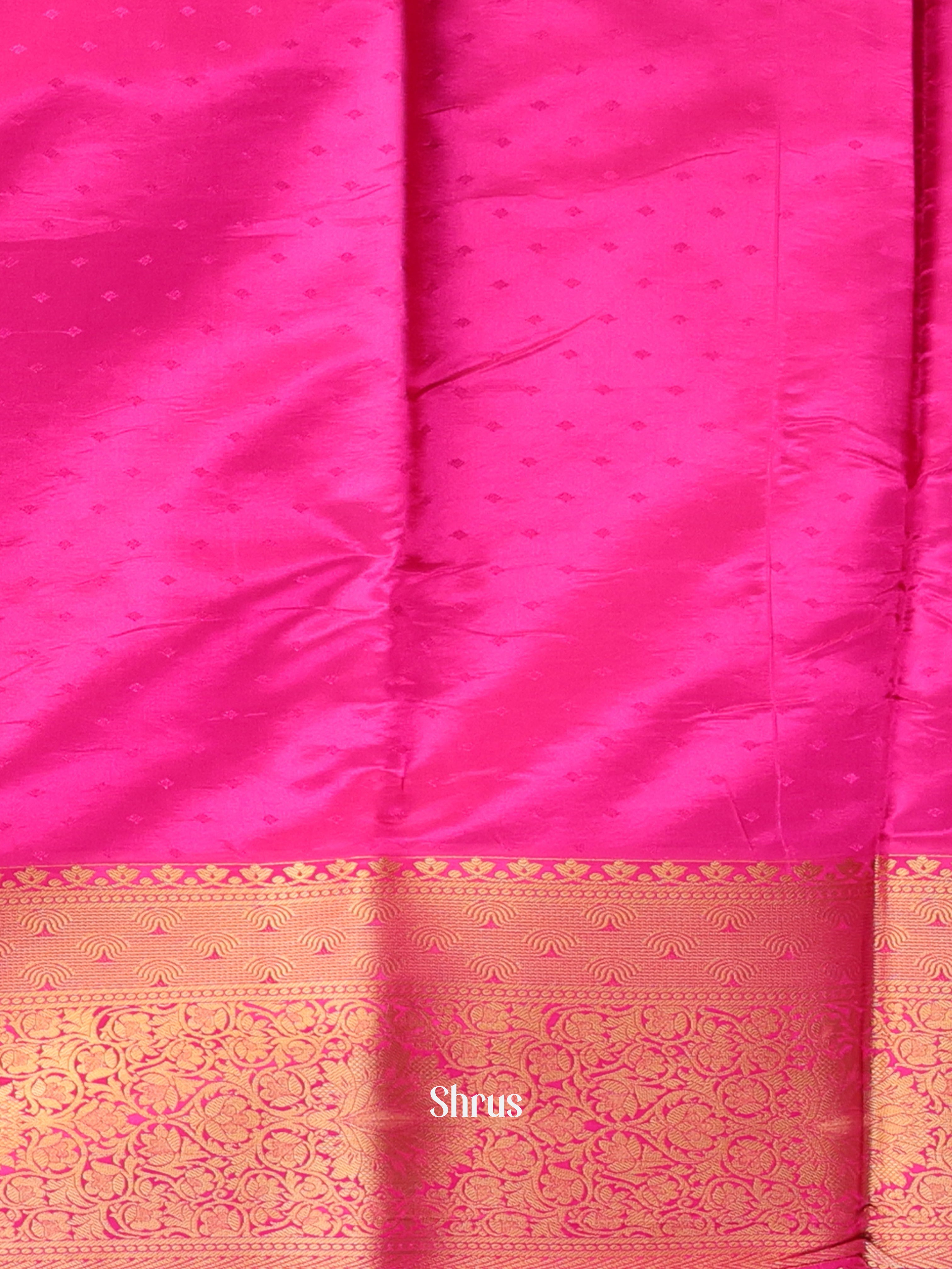 Pink - Printed Silk Saree - Shop on Shrus.com