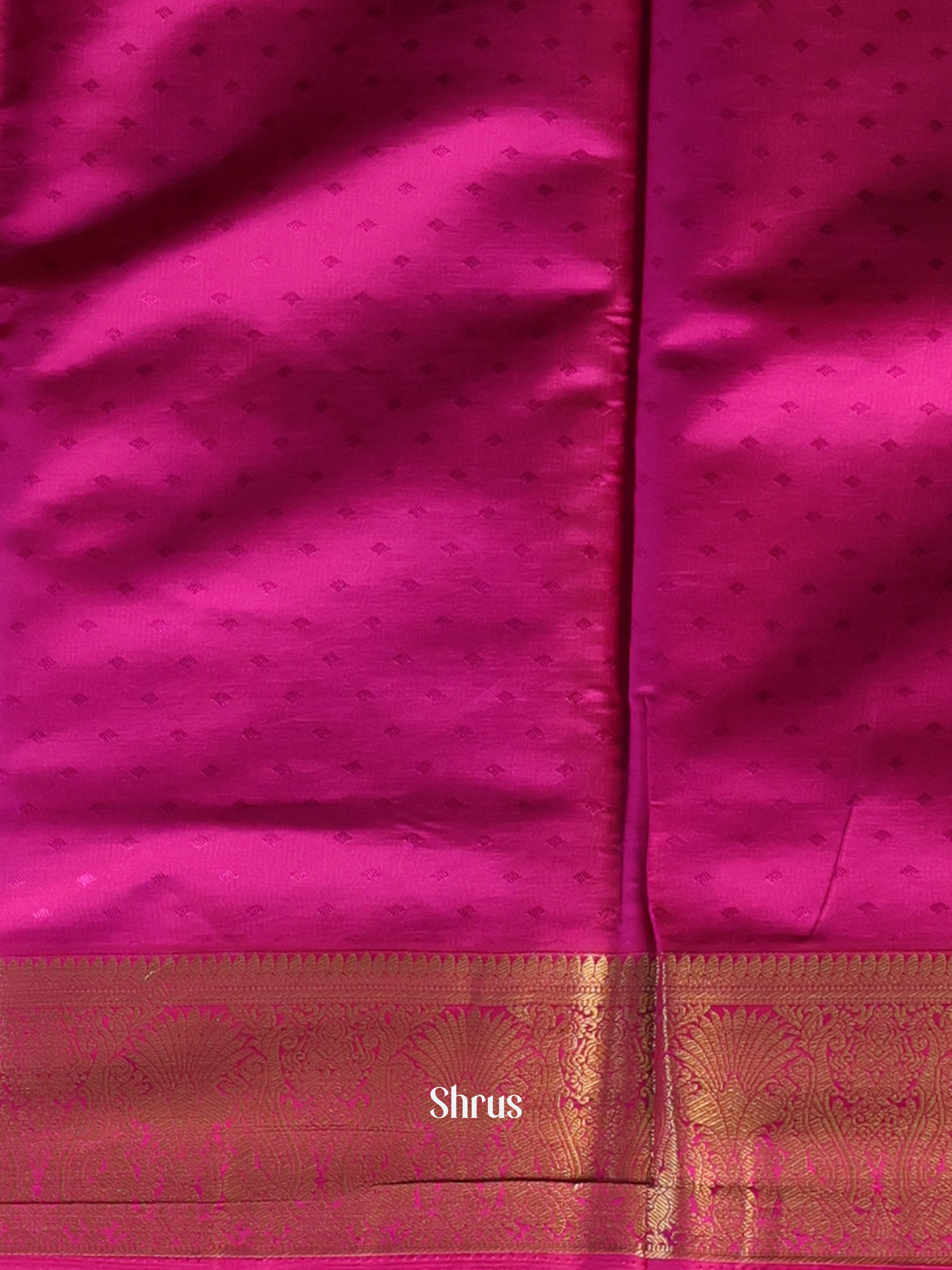 Green & WIne - Printed Silk Saree - Shop on Shrus.com