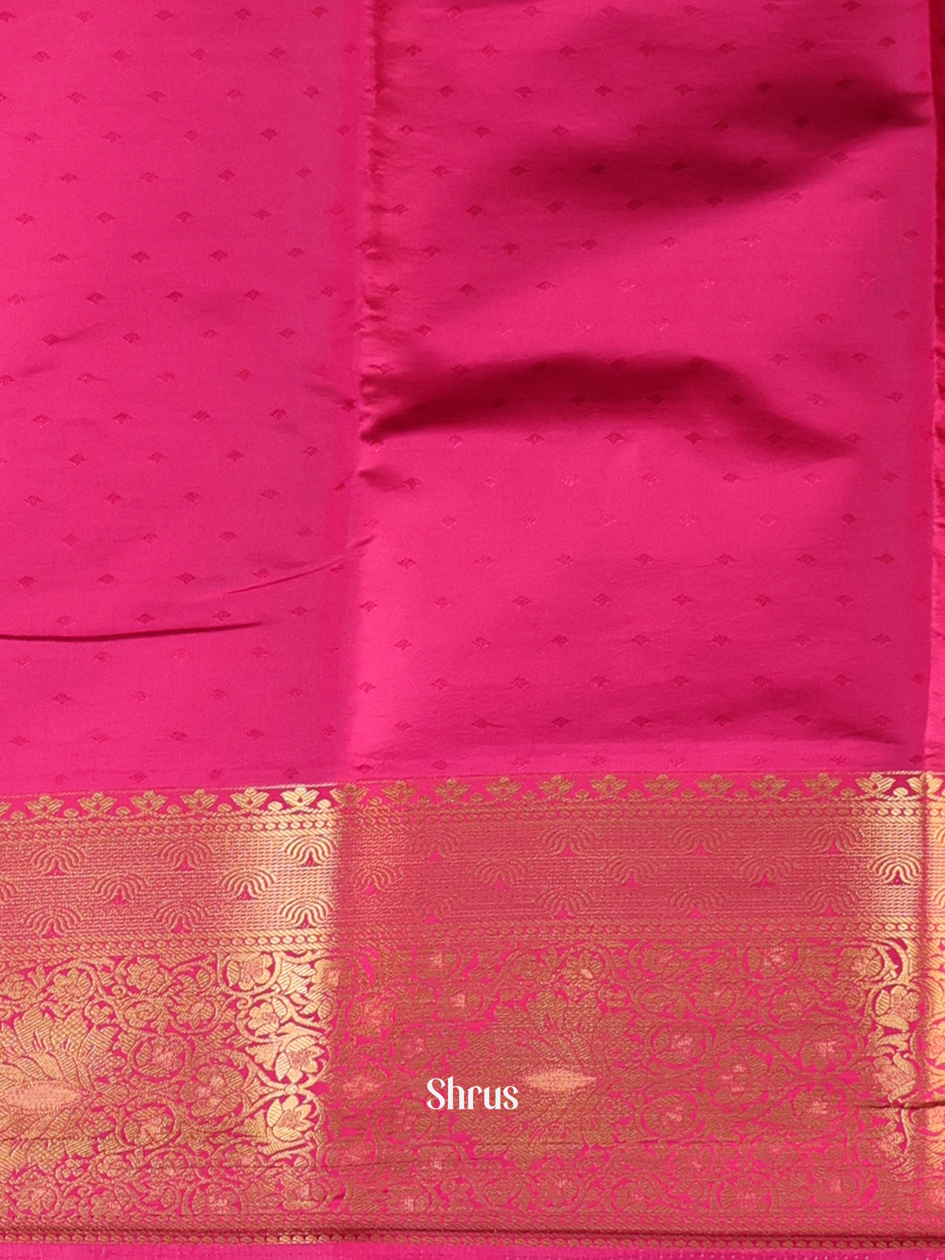 Maroon - Printed Silk Saree - Shop on Shrus.com