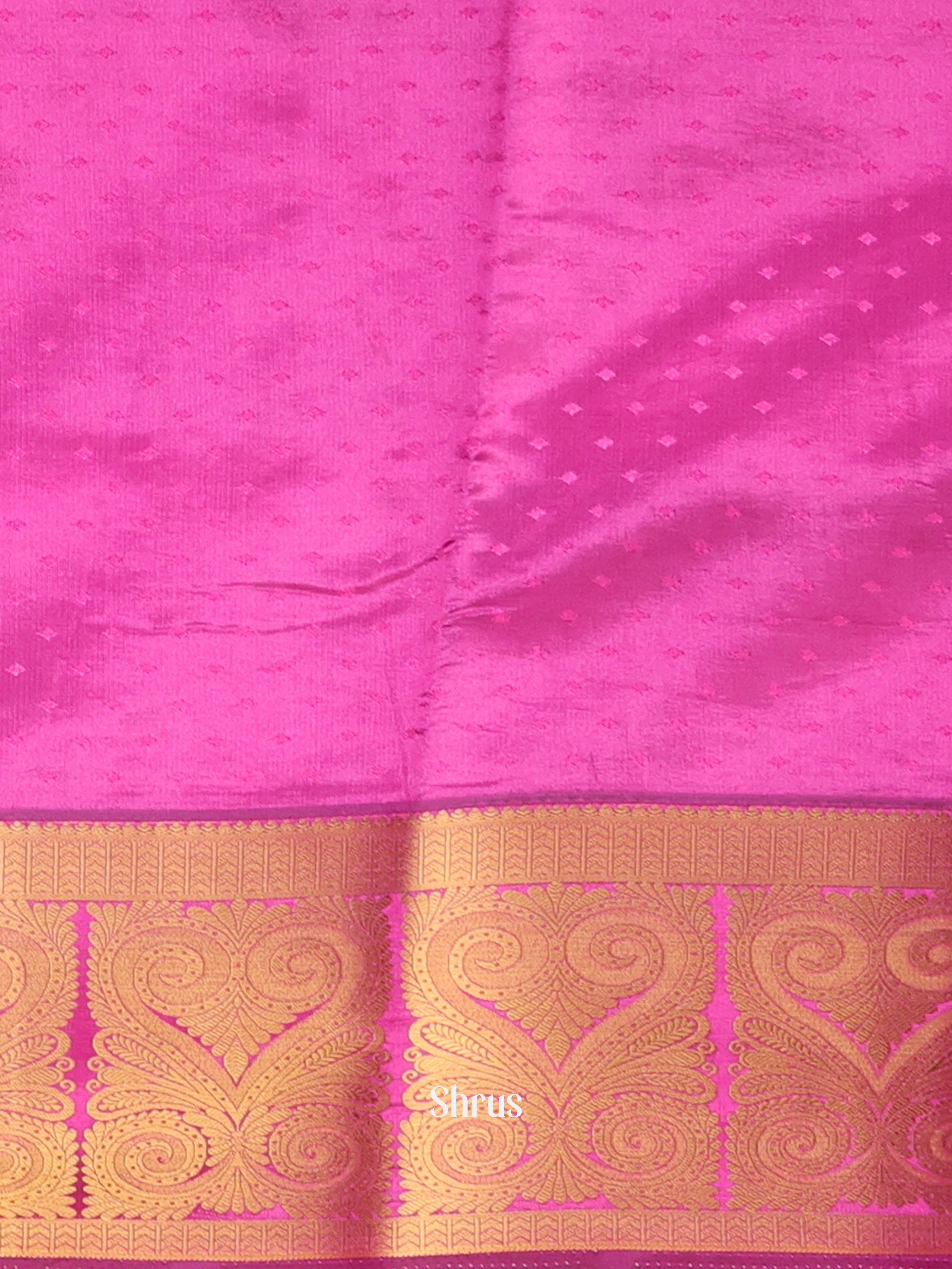 Grey & Purple - Printed Silk Saree - Shop on Shrus.com