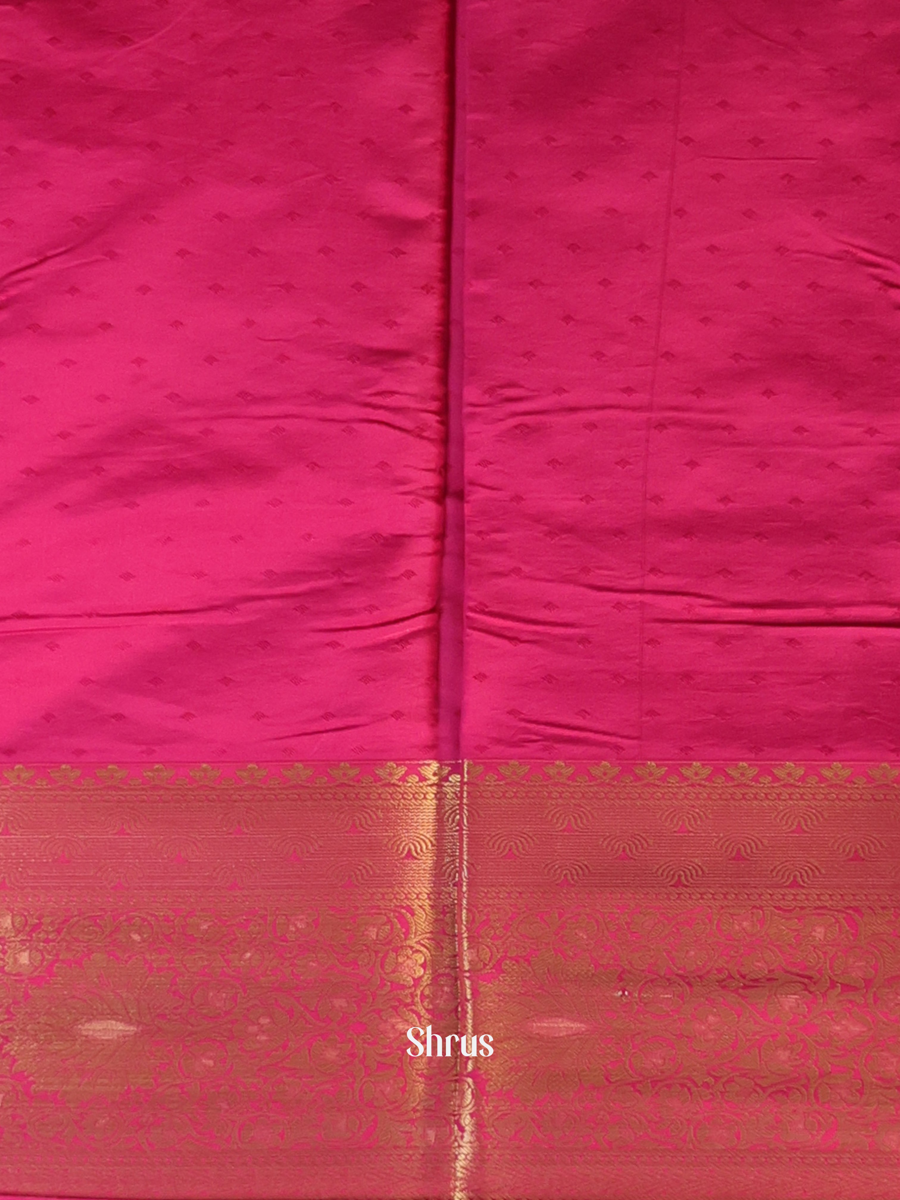 Brown & Maroon - Printed Silk Saree - Shop on Shrus.com