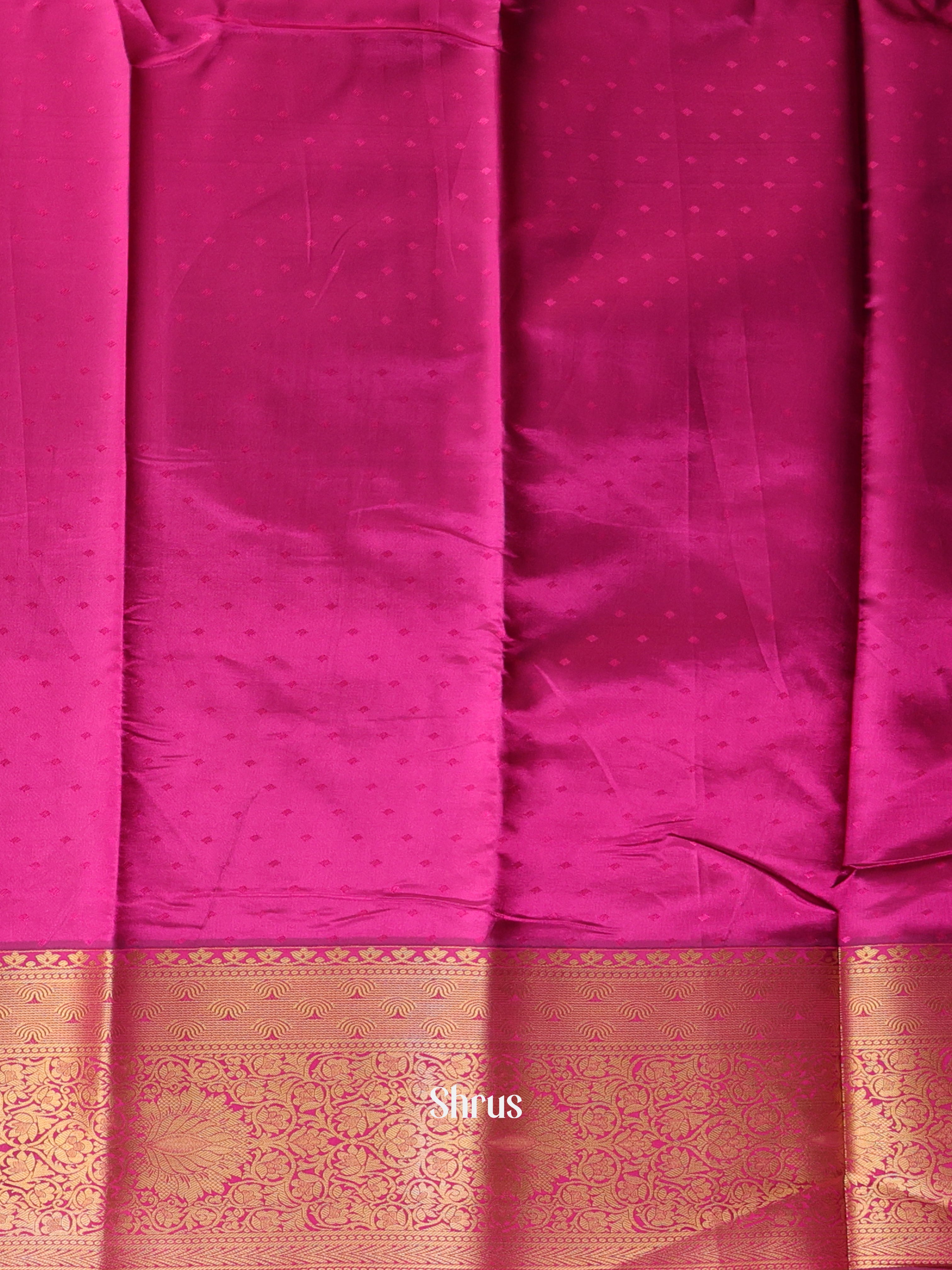Purple & Majenta - Printed Silk Saree - Shop on Shrus.com