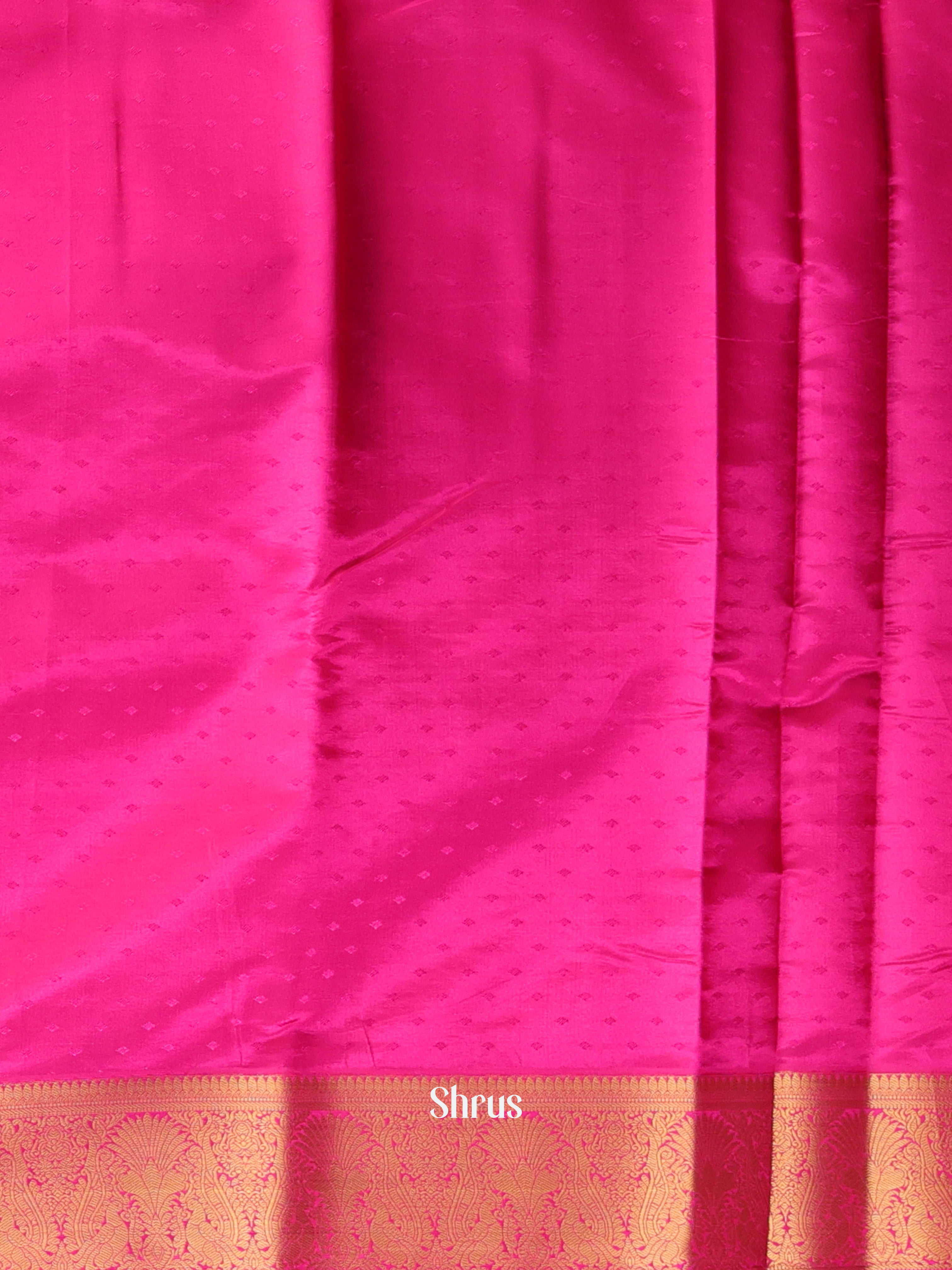 Brick & Majenta- Printed Silk Saree - Shop on Shrus.com