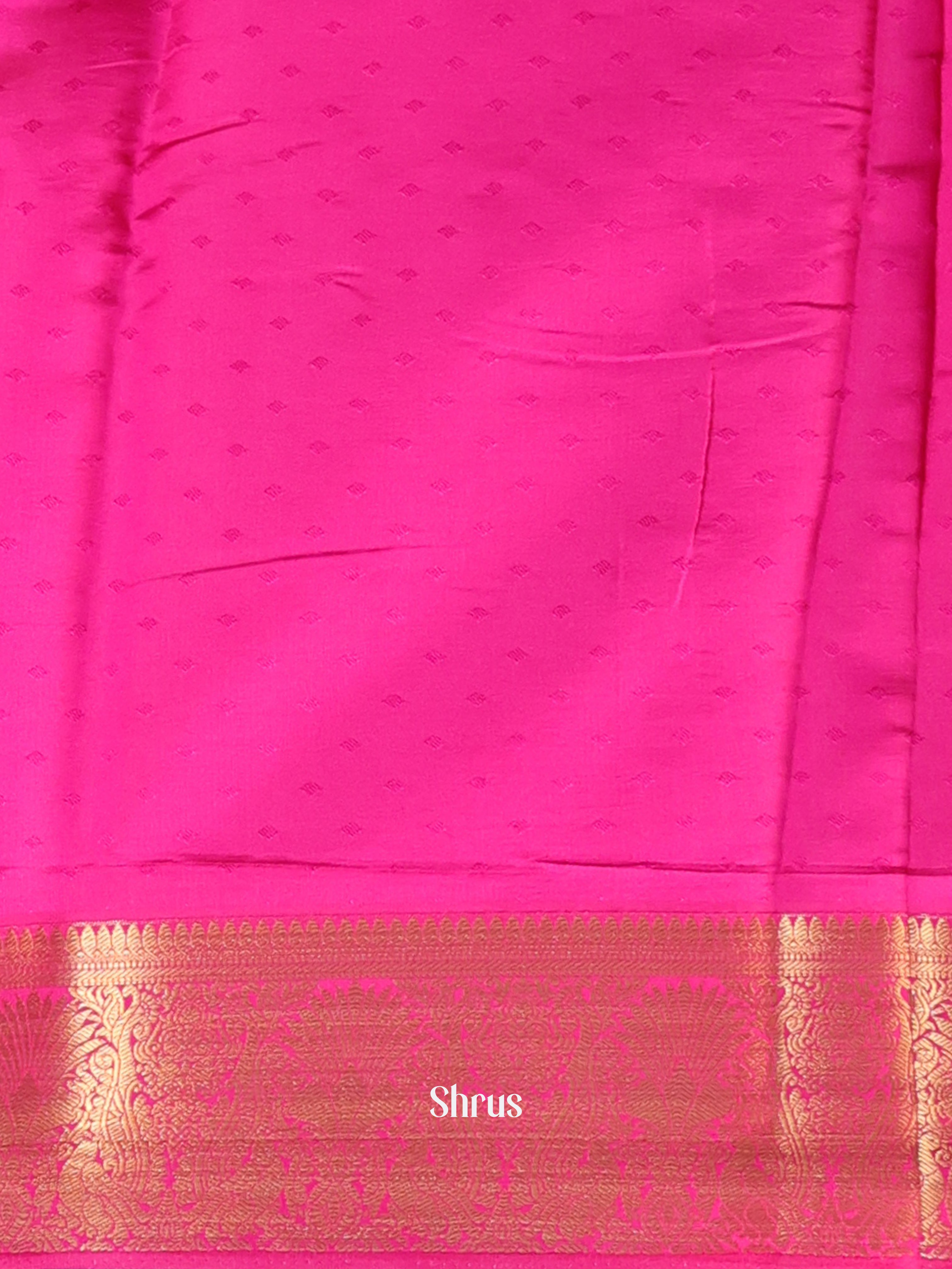 Pink - Printed Silk Saree - Shop on Shrus.com