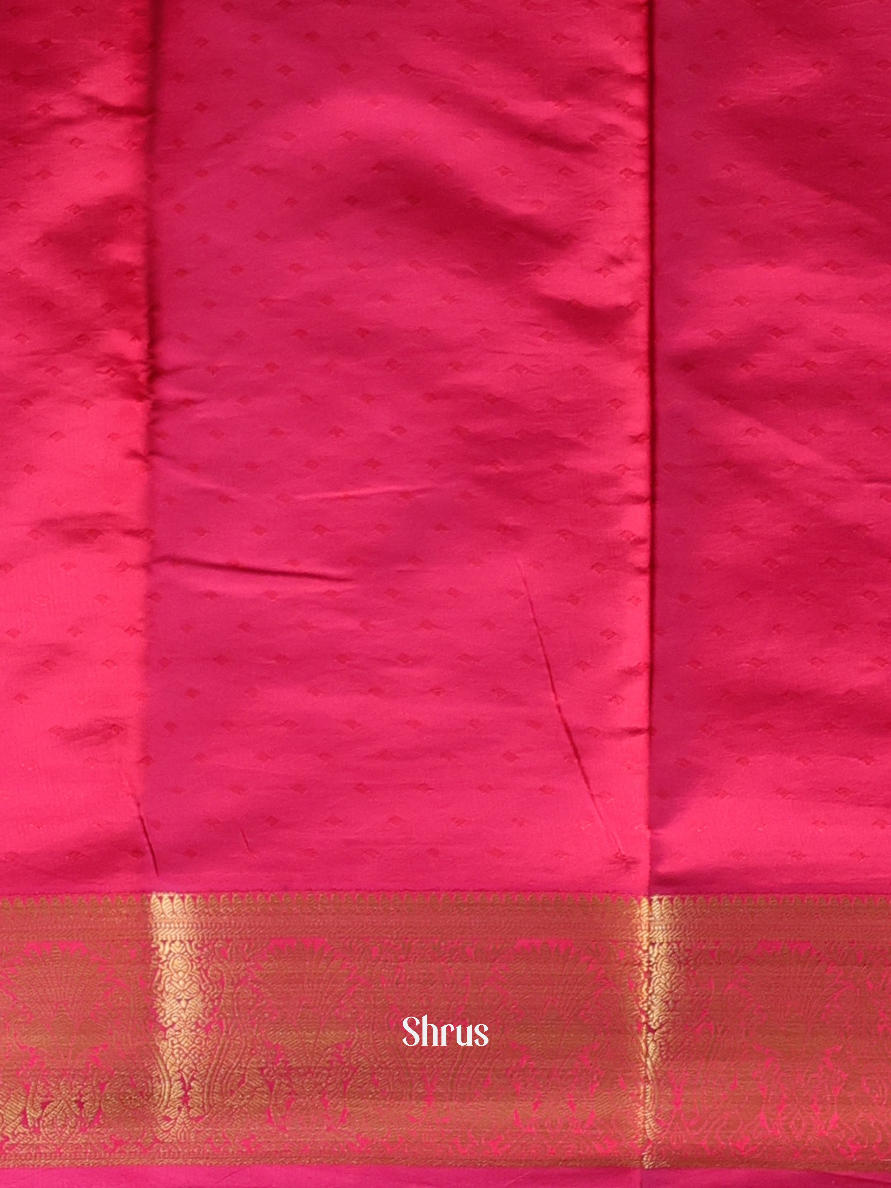 Orange & Maroon- Printed Silk Saree - Shop on Shrus.com