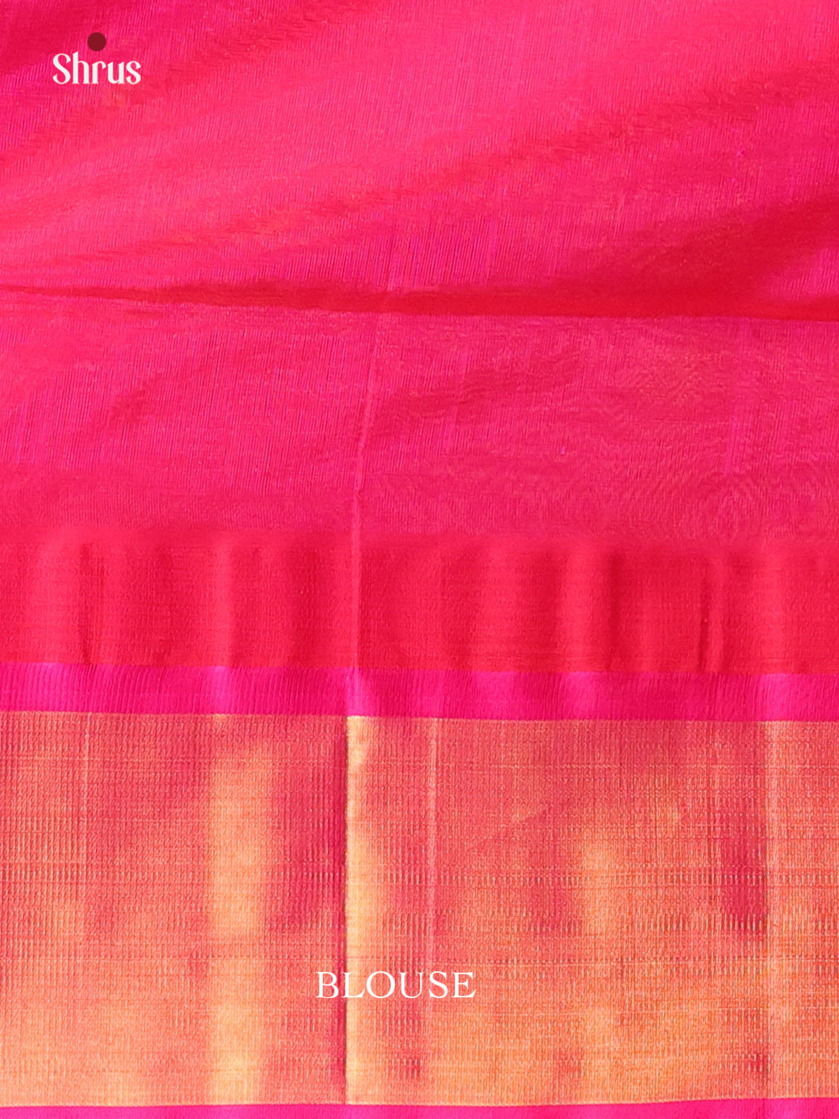 Orange & Pink - Silk Cotton Saree - Shop on Shrus.com