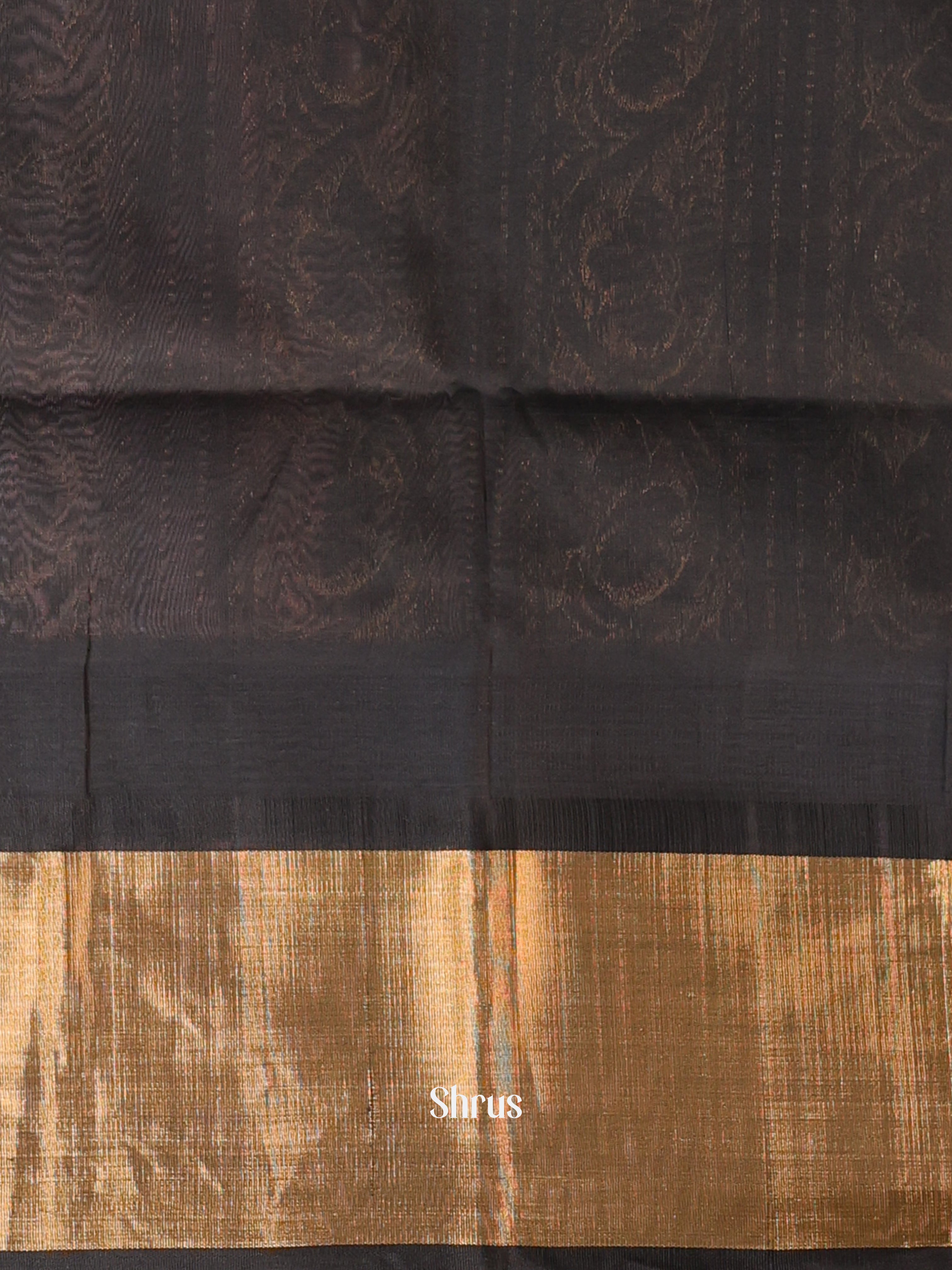 Grey & Black - Hindolam Saree - Shop on Shrus.com