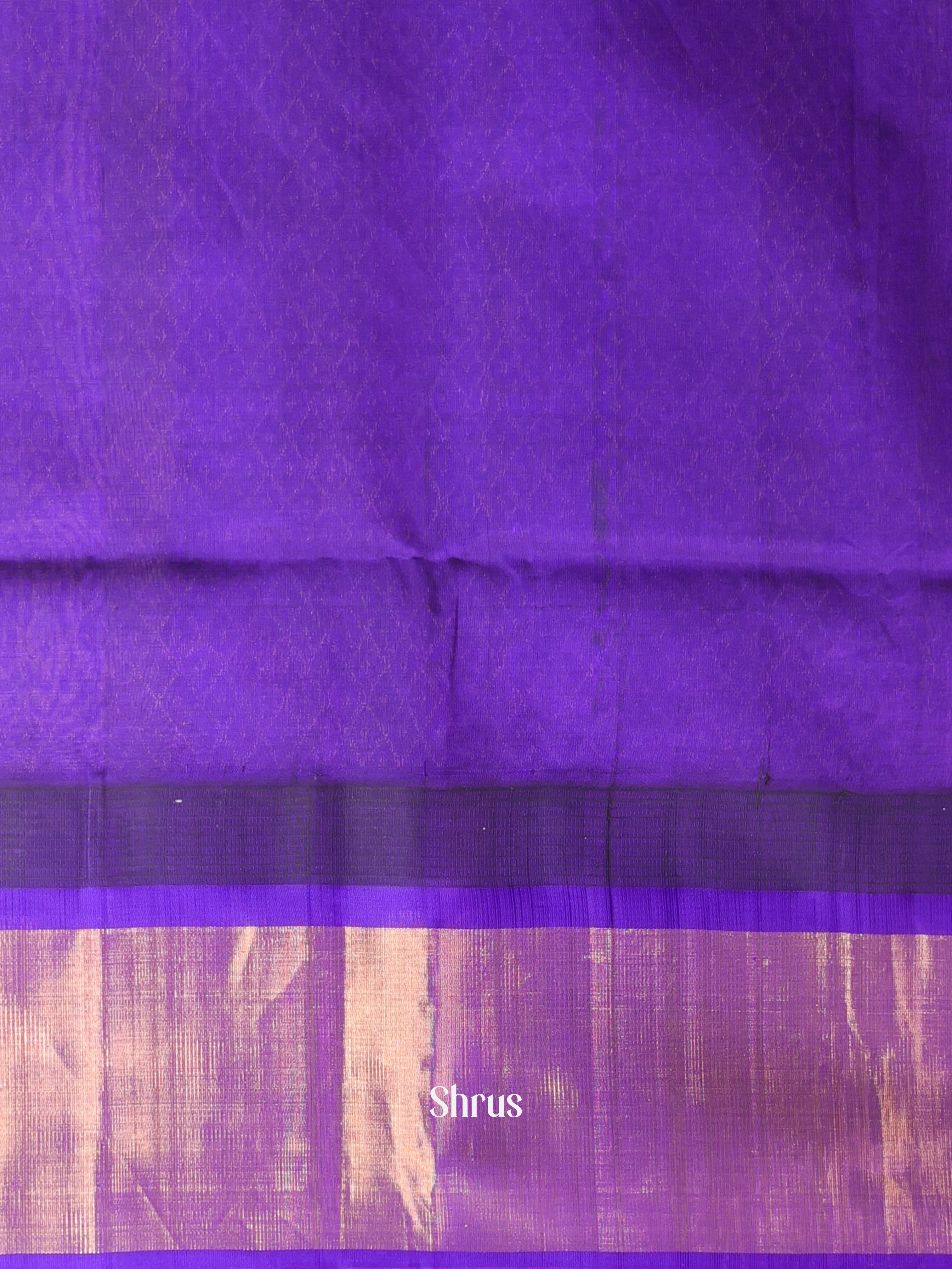 Blue & Violet- Hindolam Saree - Shop on Shrus.com