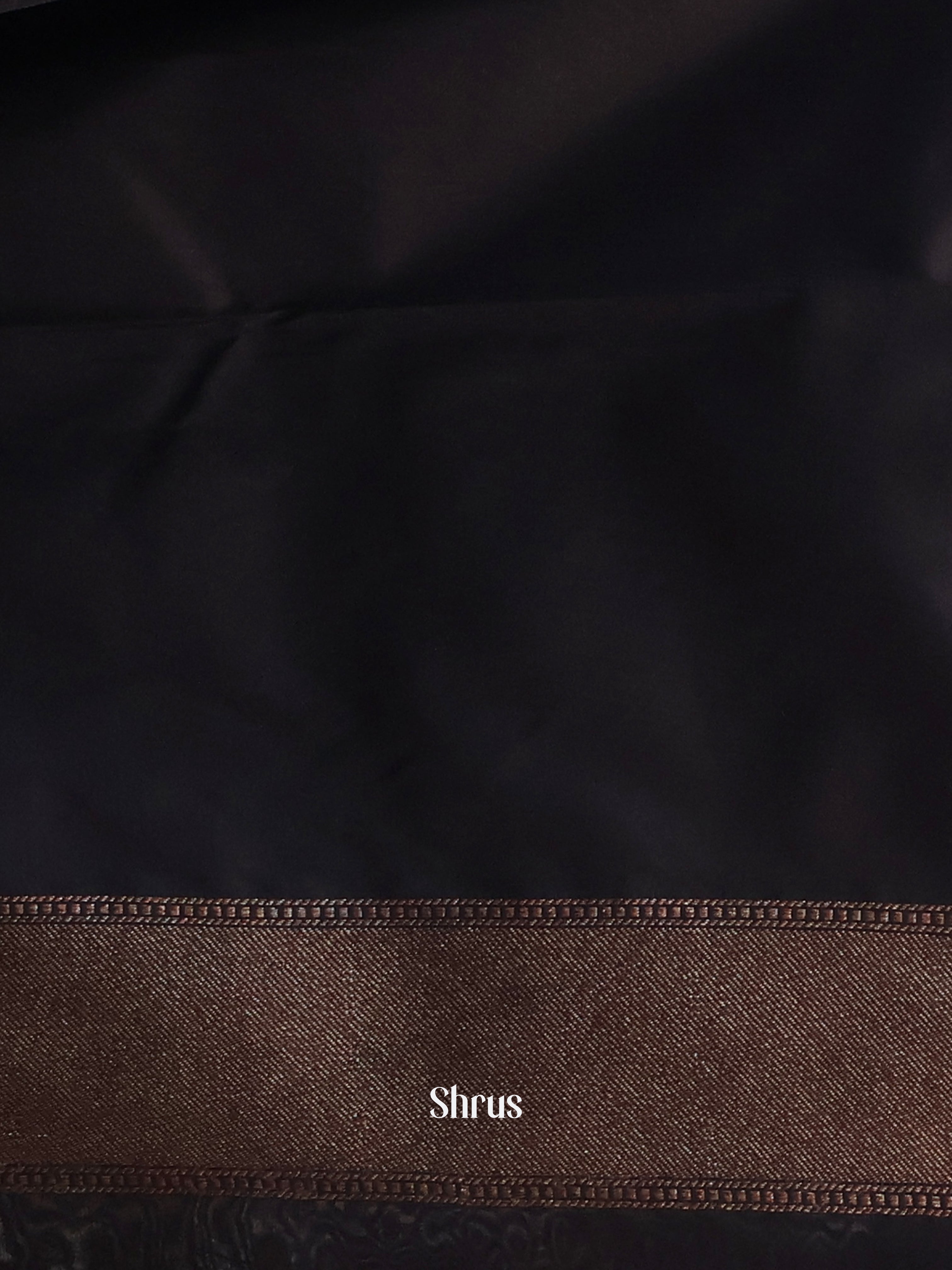 Black - Semi Banarasi Saree - Shop on Shrus.com