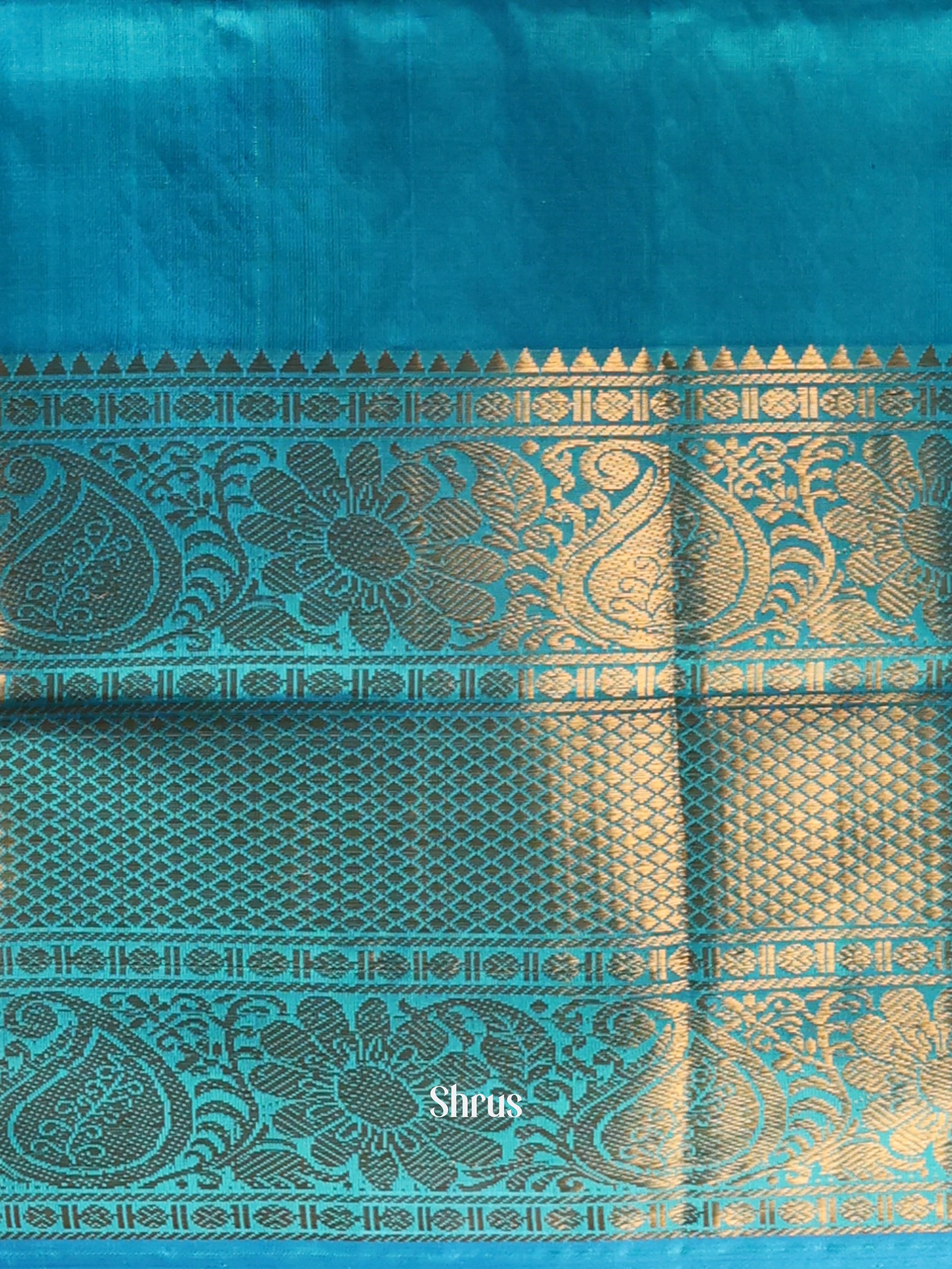 Green & Blue - Uppada silk Saree - Shop on Shrus.com
