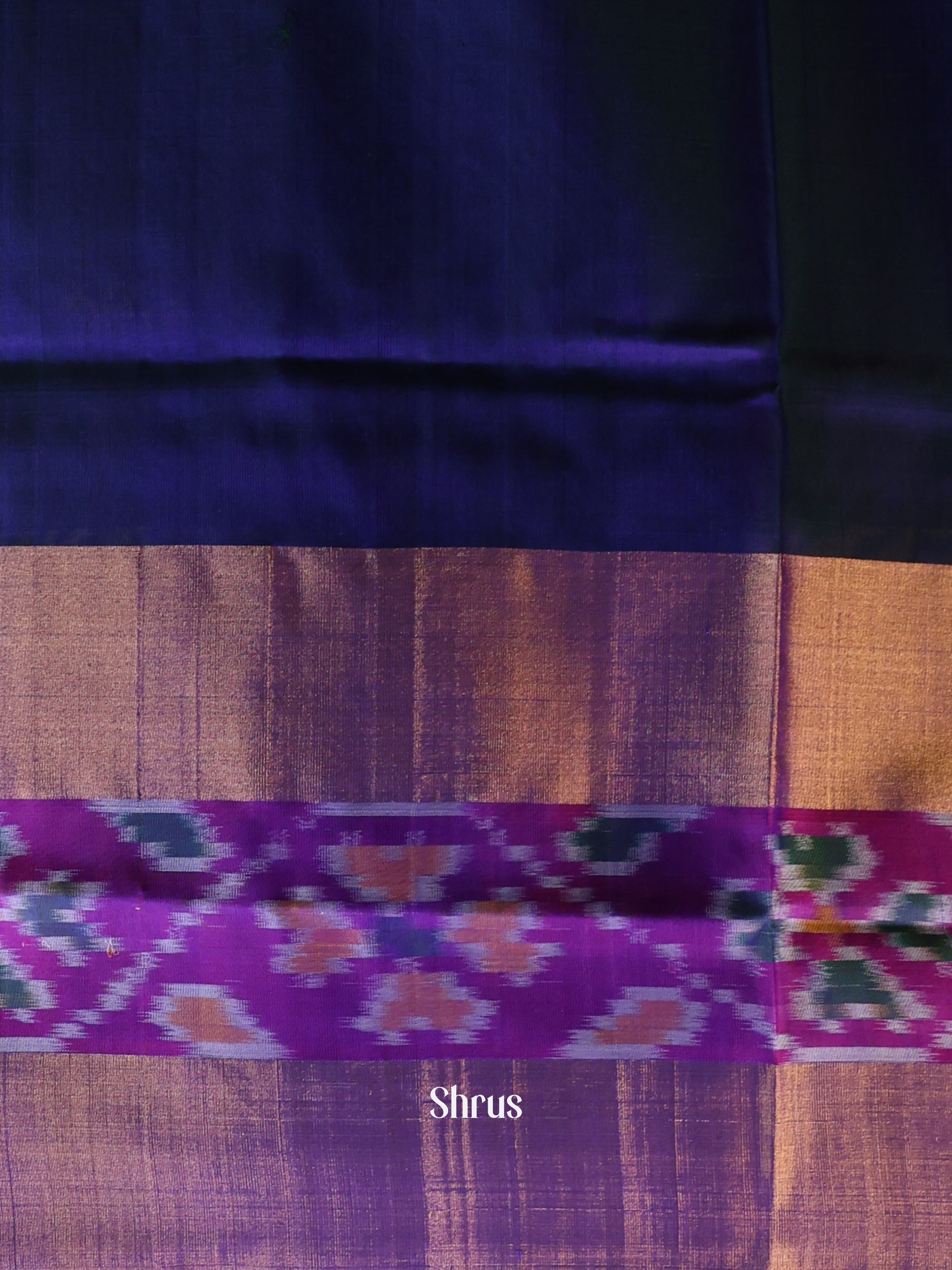 Purple & Blue- Uppada silk Saree - Shop on Shrus.com