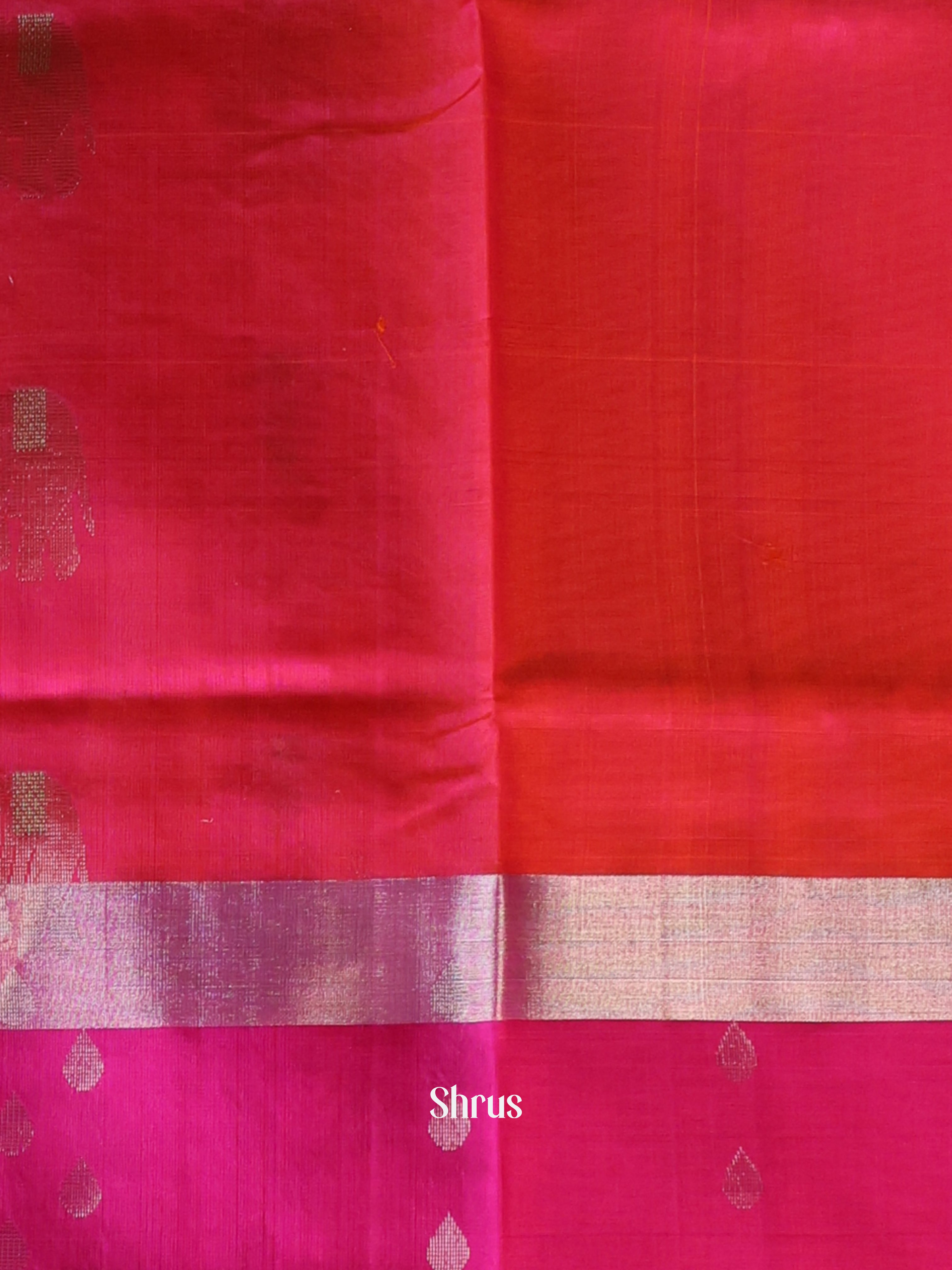 Orange & Pink - Uppada silk Saree - Shop on Shrus.com