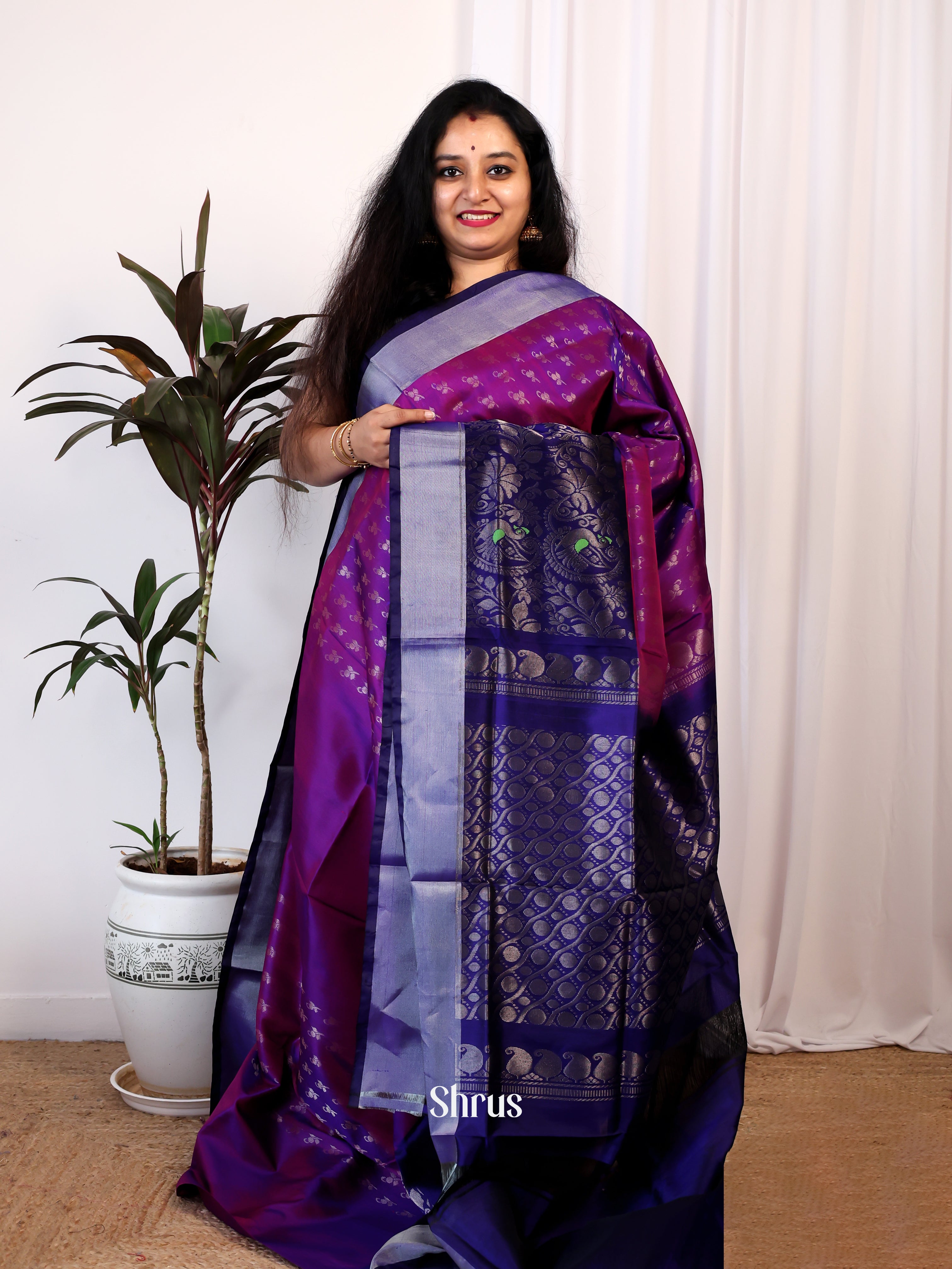 CJS05040- Uppada silk Saree - Shop on Shrus.com