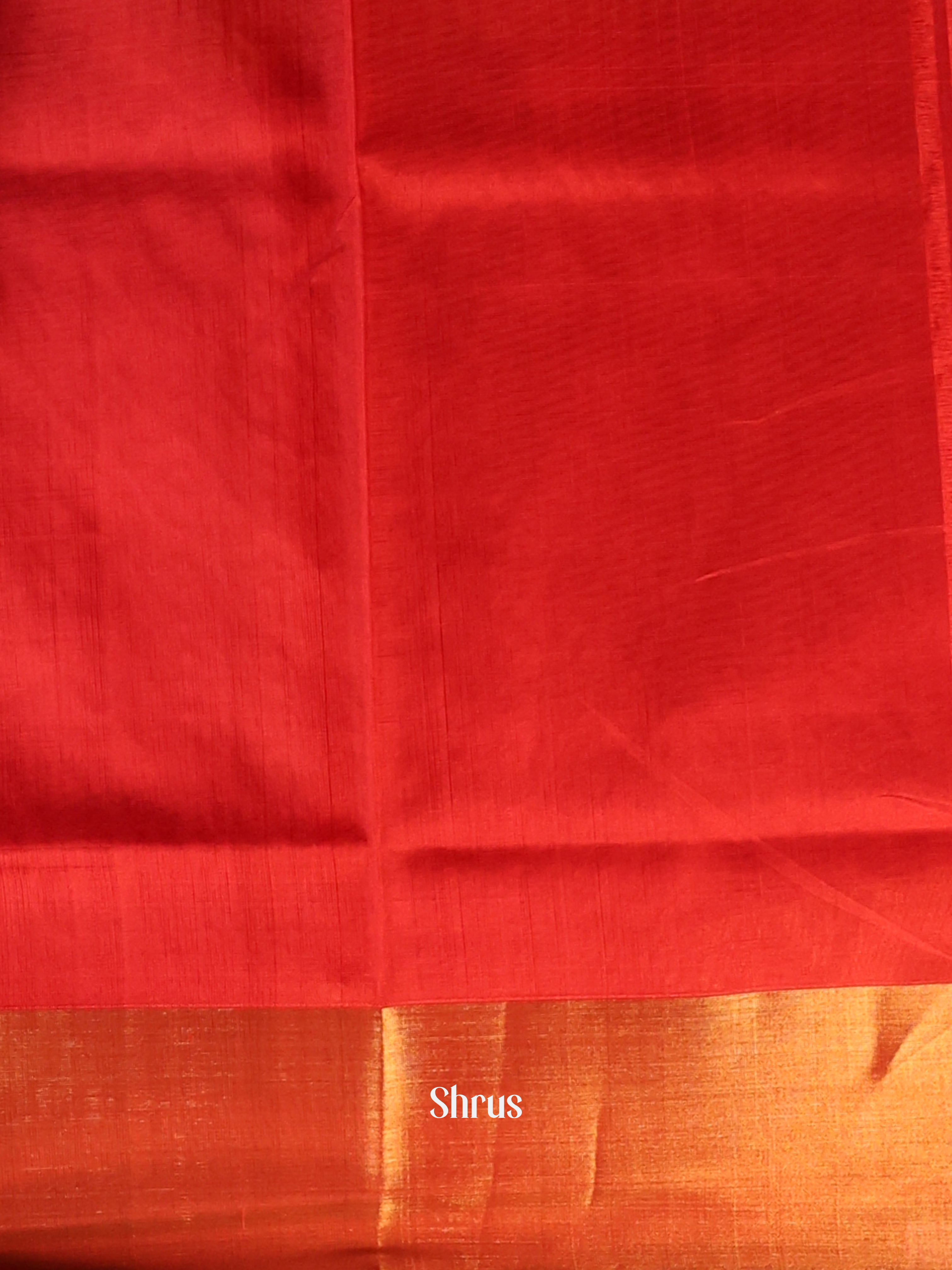 Orange & Red- Uppada silk Saree - Shop on Shrus.com