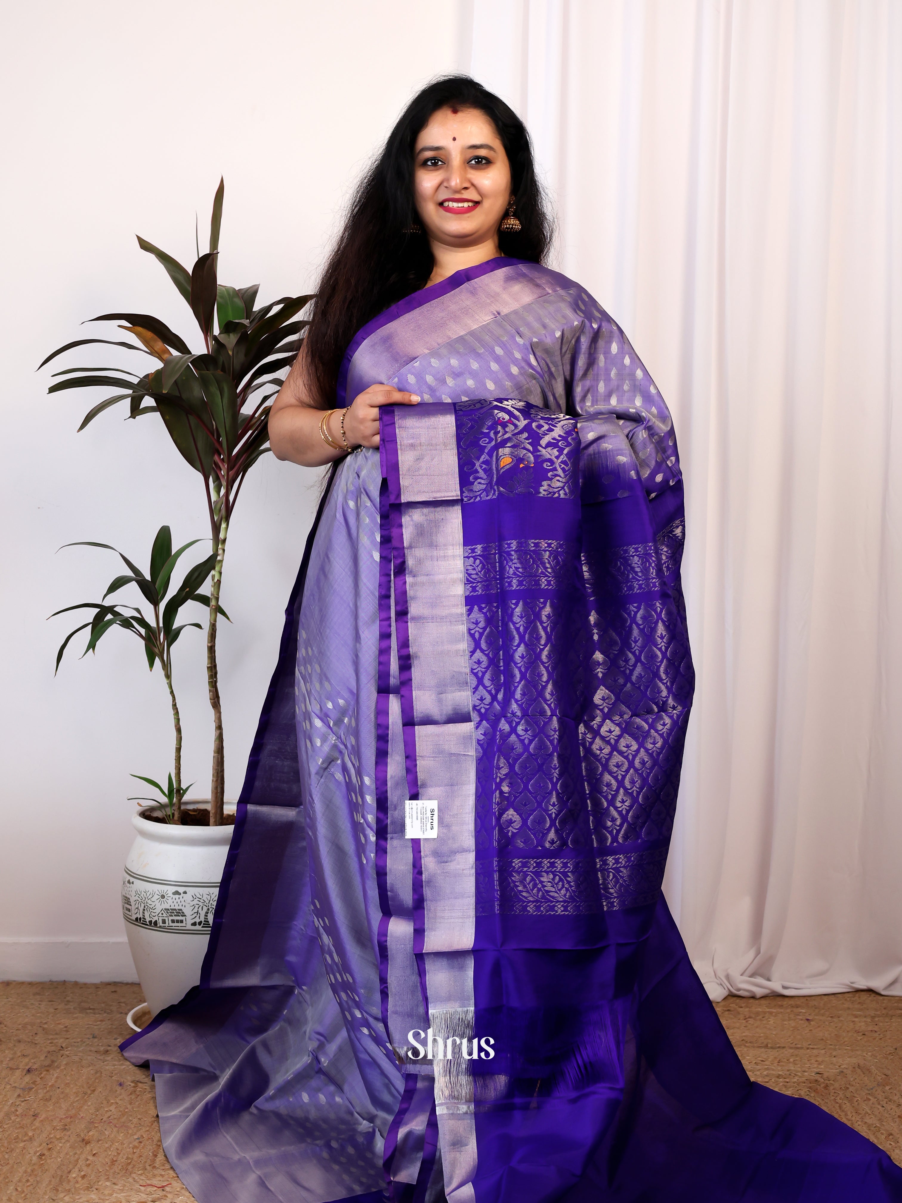 Purple & Violet - Uppada silk Saree - Shop on Shrus.com
