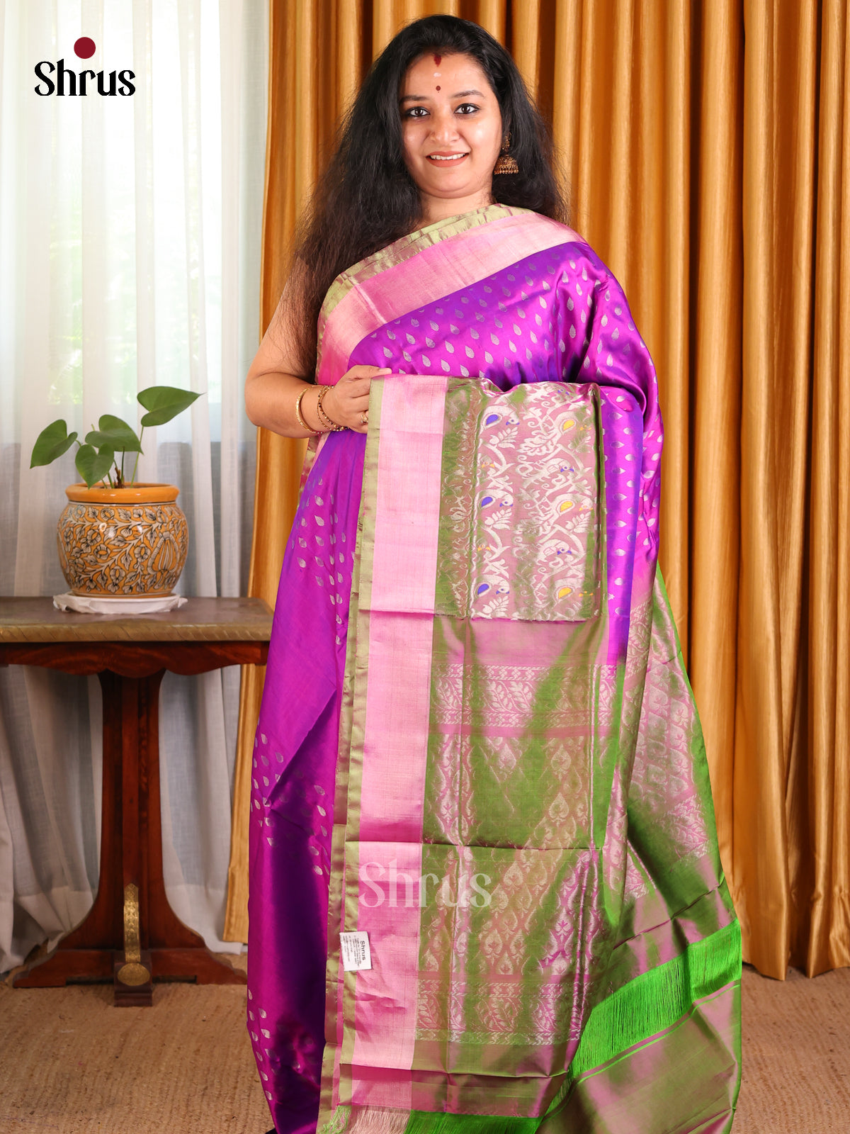CJS05067 - Uppada silk Saree - Shop on Shrus.com