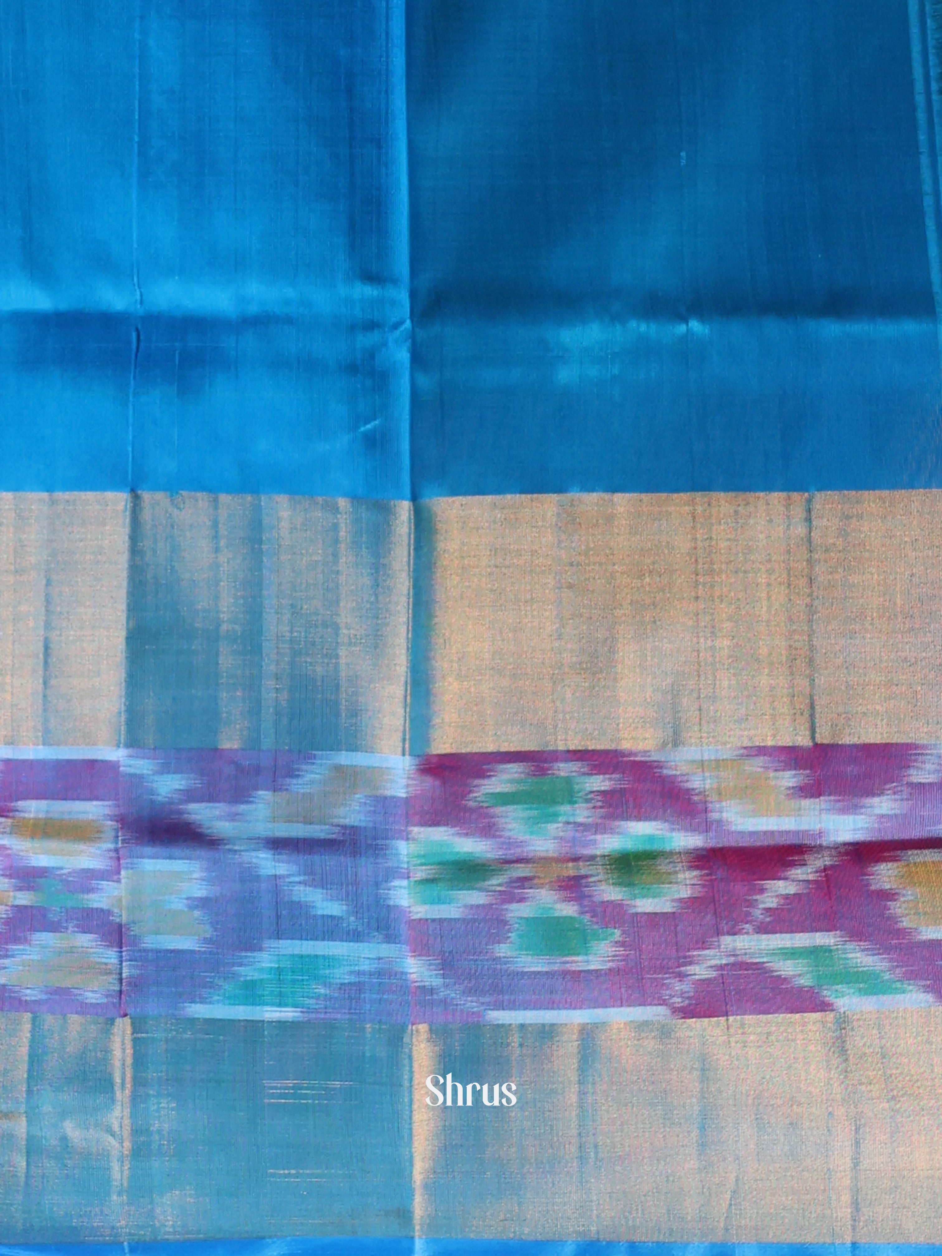 Green & Blue - Uppada silk Saree - Shop on Shrus.com