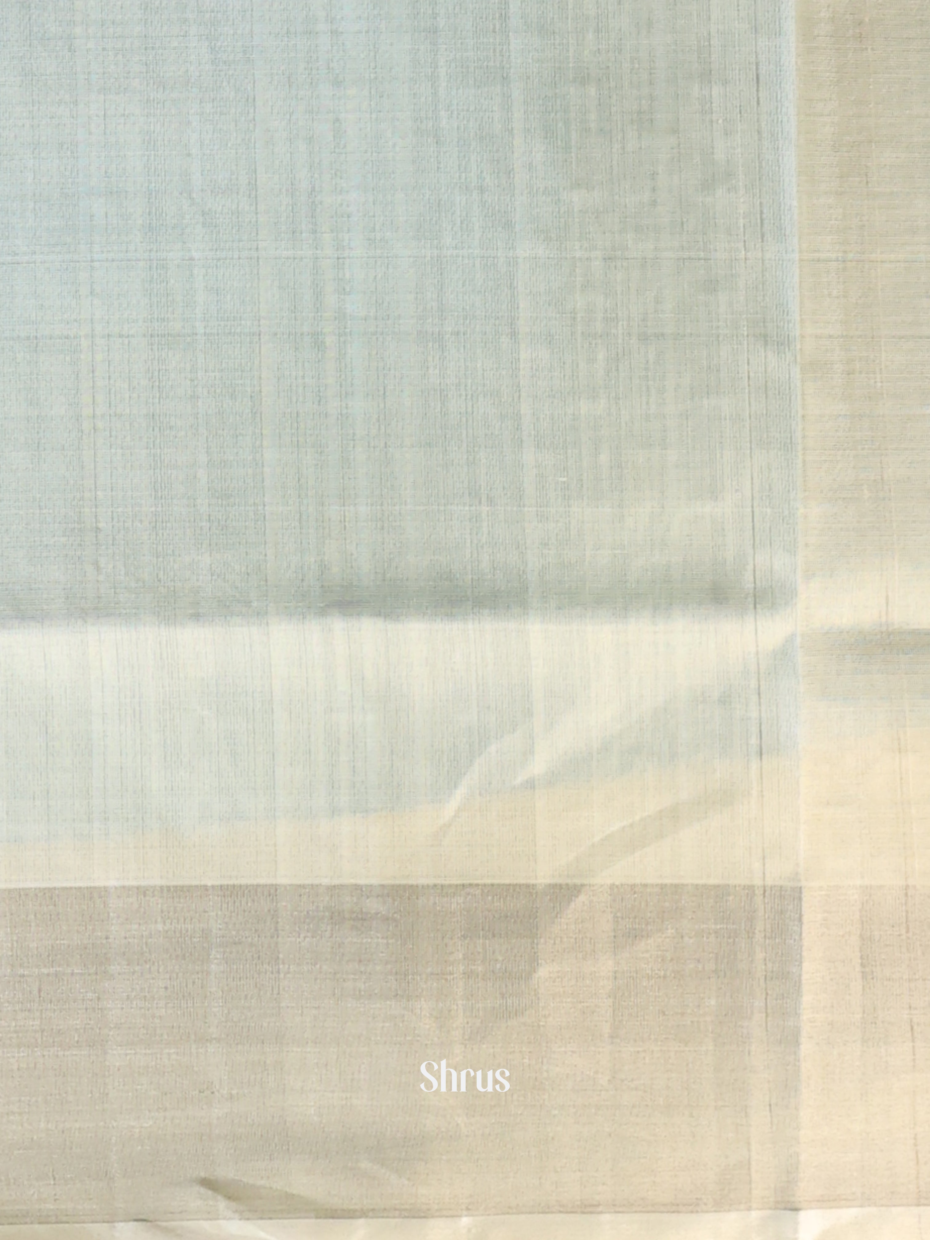 Lite Blue & Cream - Uppada silk Saree - Shop on Shrus.com