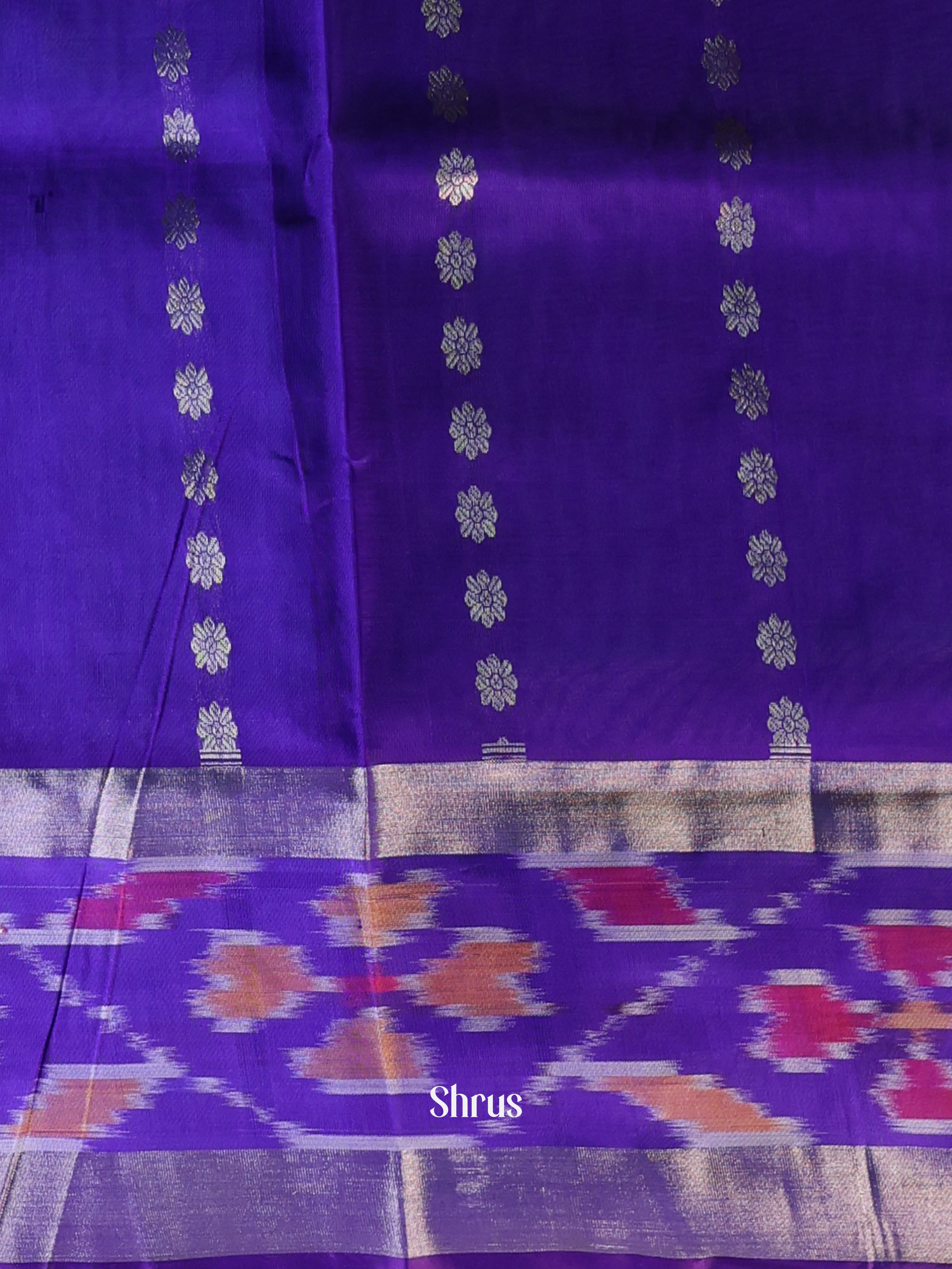 Teal & Blue - Uppada silk Saree - Shop on Shrus.com