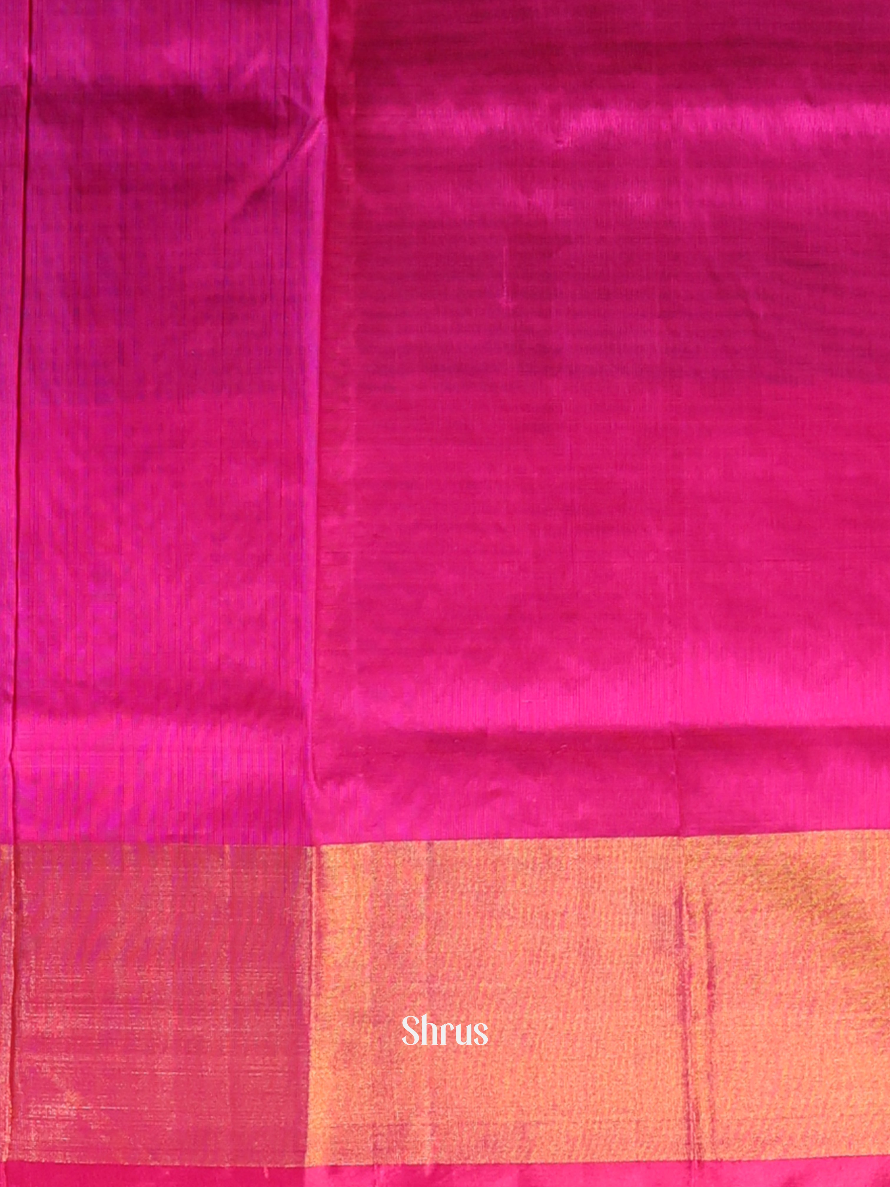 Double Shaded Green & Pink - Uppada silk Saree - Shop on Shrus.com
