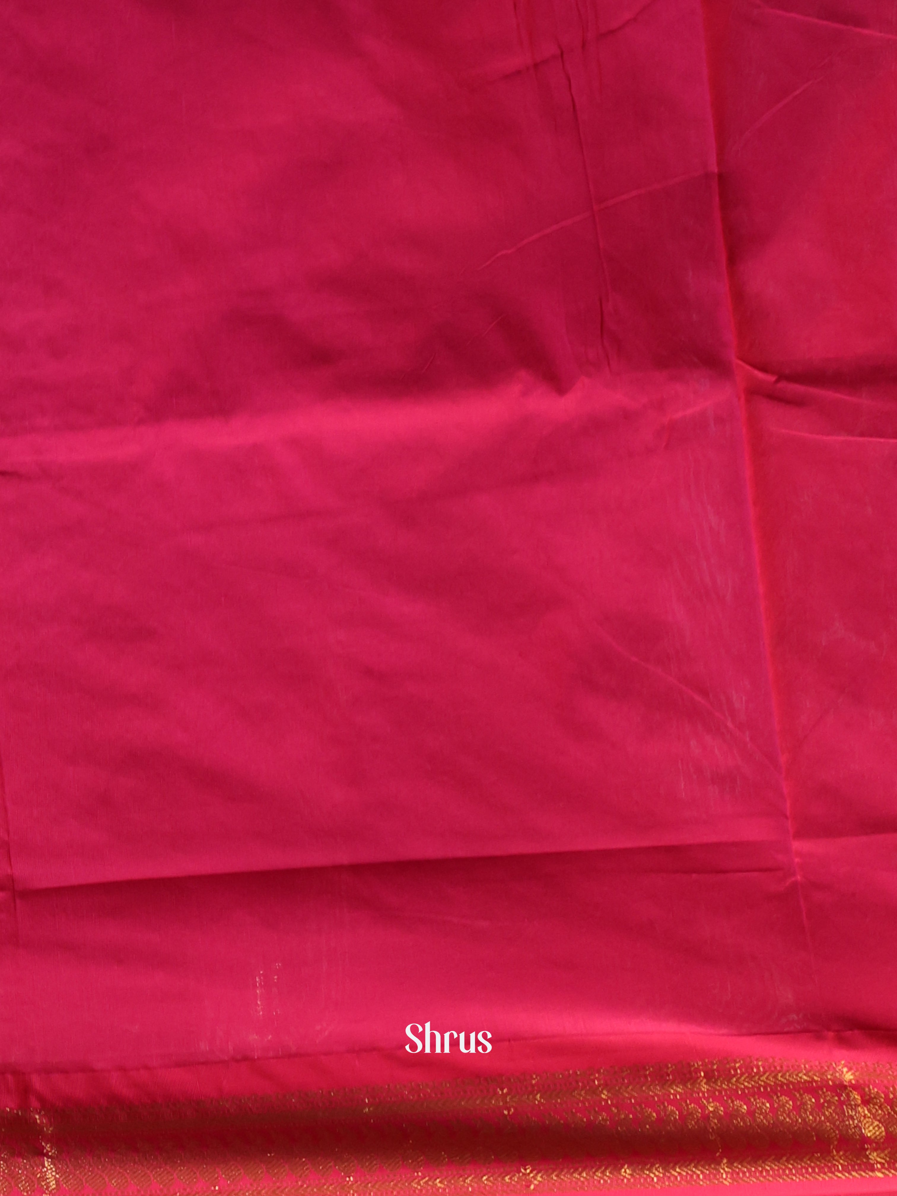 Pink & Red - Kalyani Cotton Saree - Shop on Shrus.com
