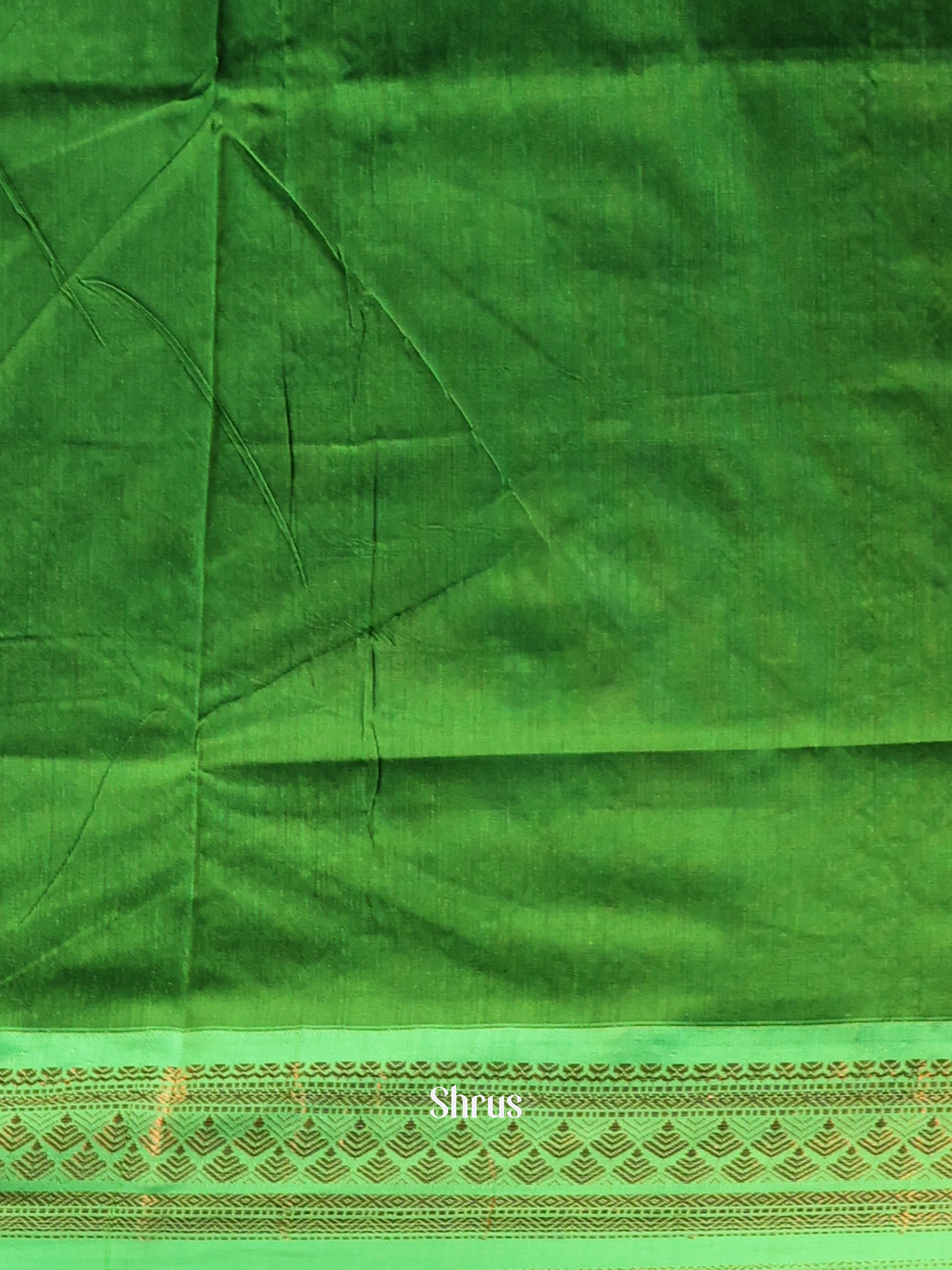 Black & Green - Kalyani Cotton Saree - Shop on Shrus.com