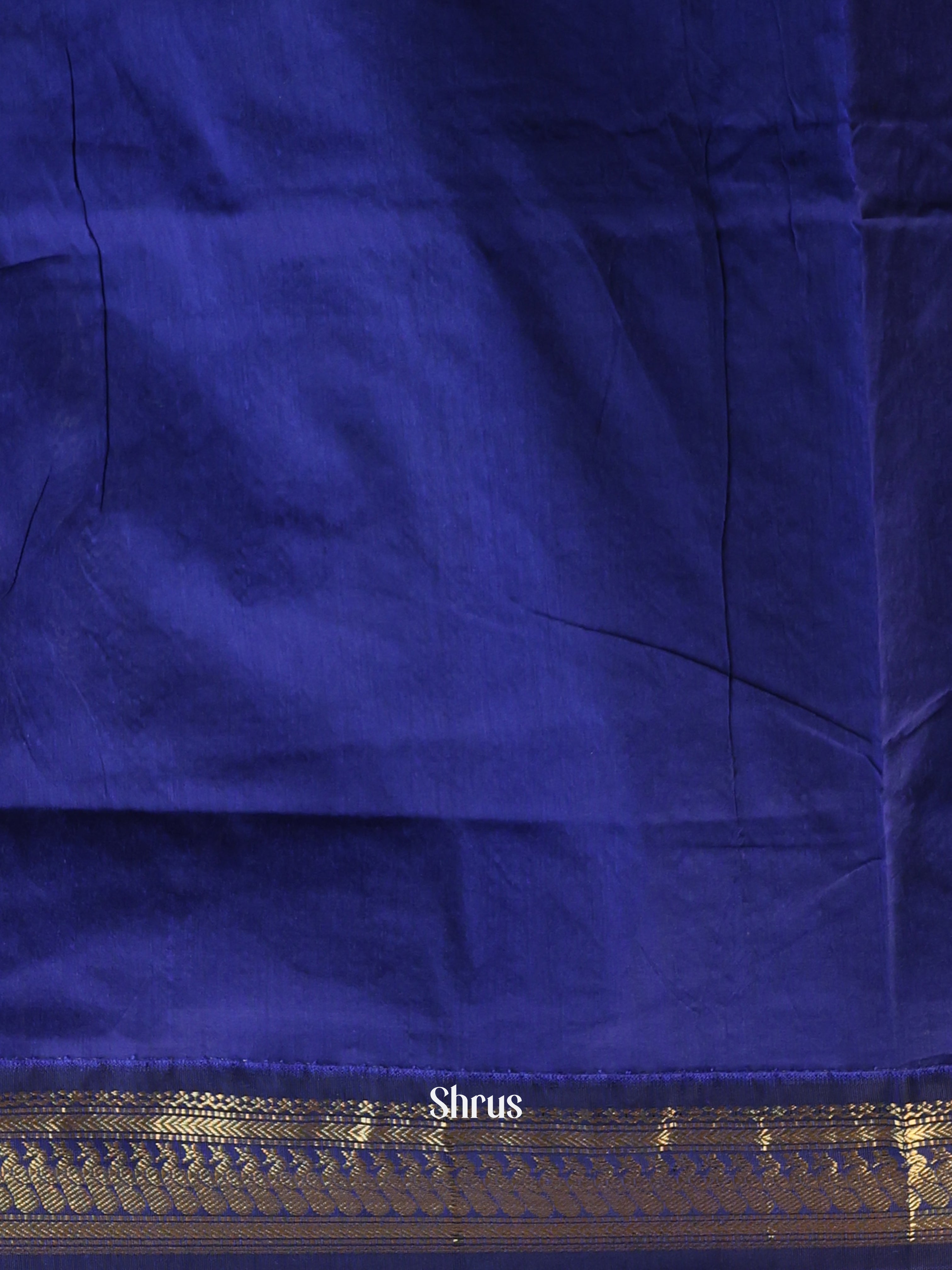 Grey & Blue - Kalyani Cotton Saree - Shop on Shrus.com