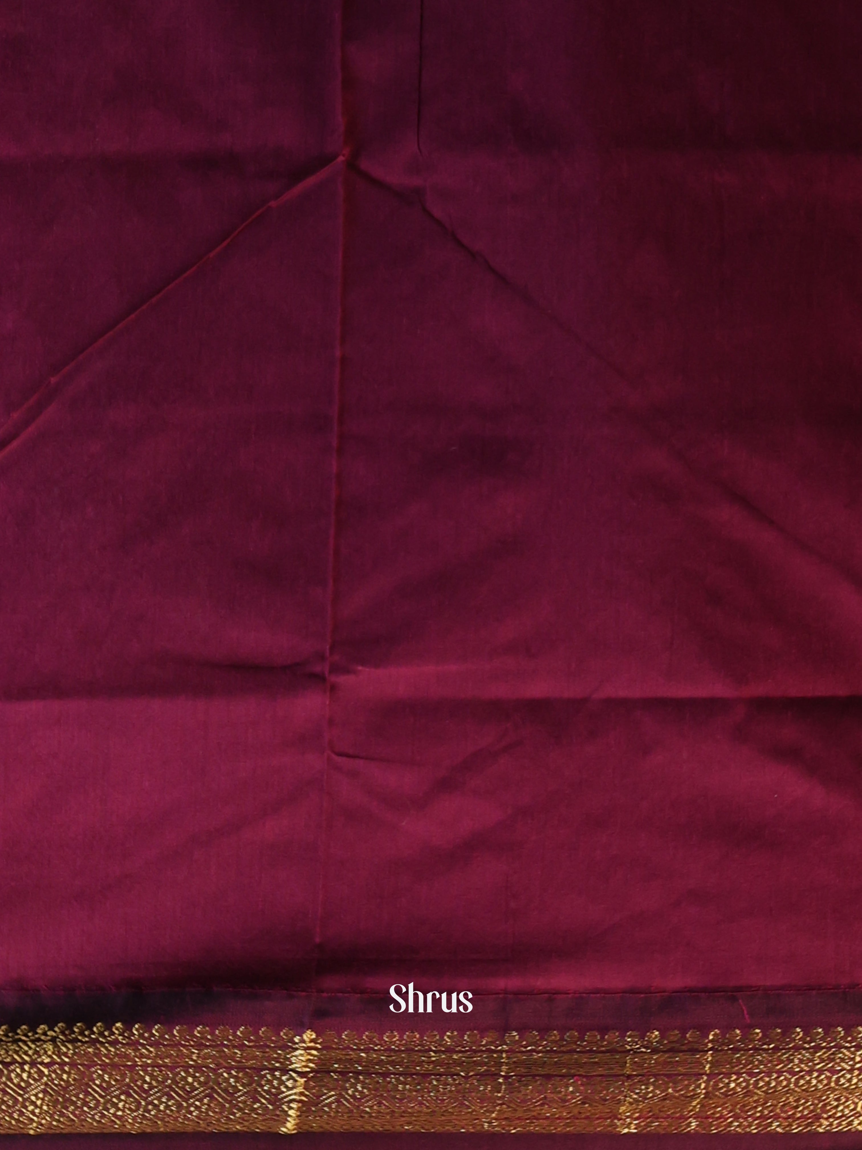 Green & Maroon - Kalyani Cotton Saree - Shop on Shrus.com