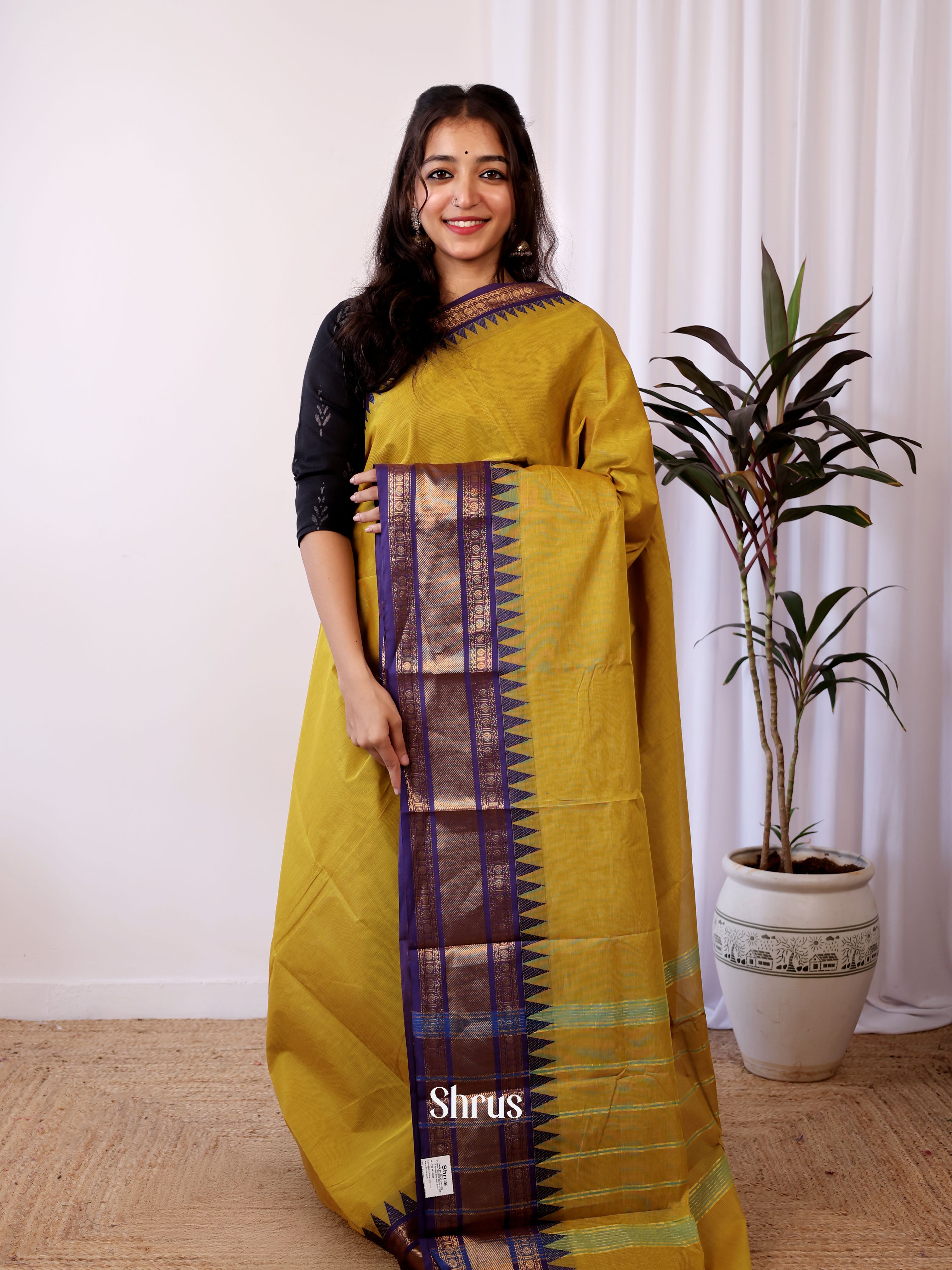 CJS05158 - Chettinad Cotton Saree - Shop on Shrus.com