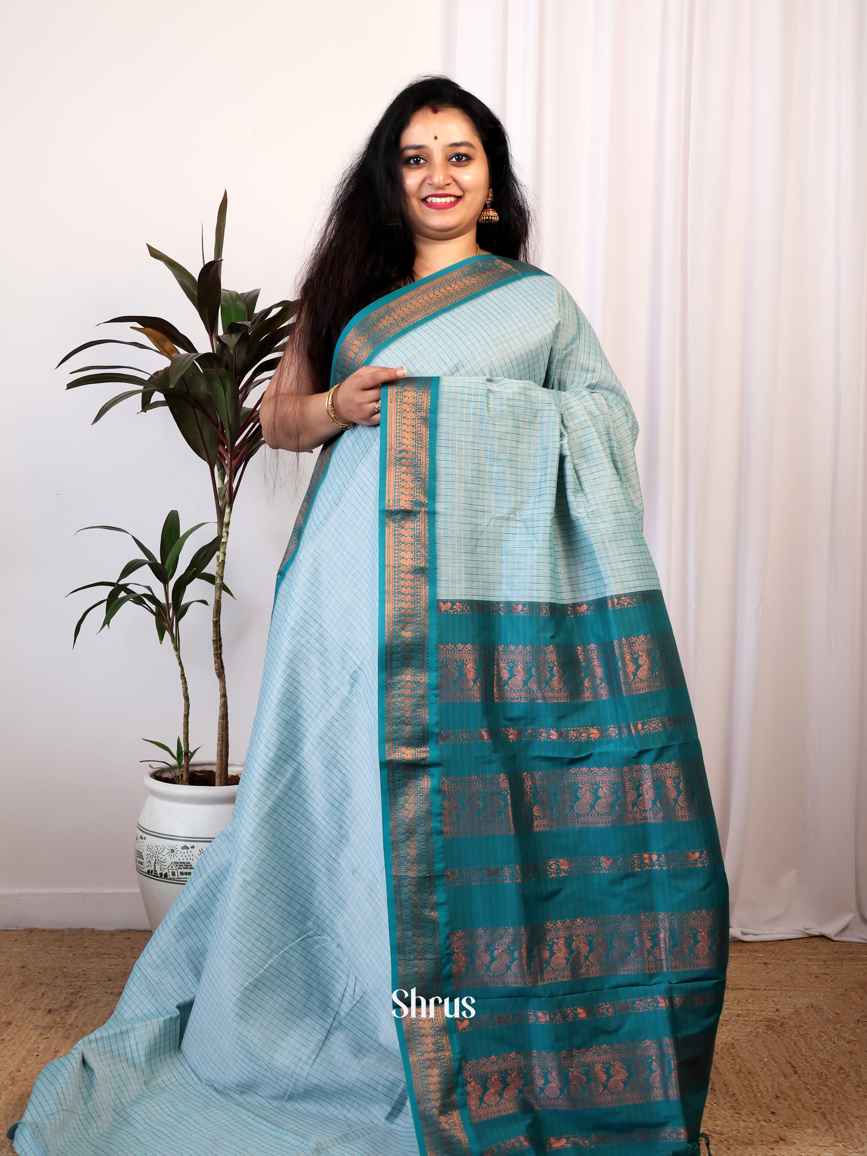 CJS05190 - Kalyani Cotton Saree - Shop on Shrus.com