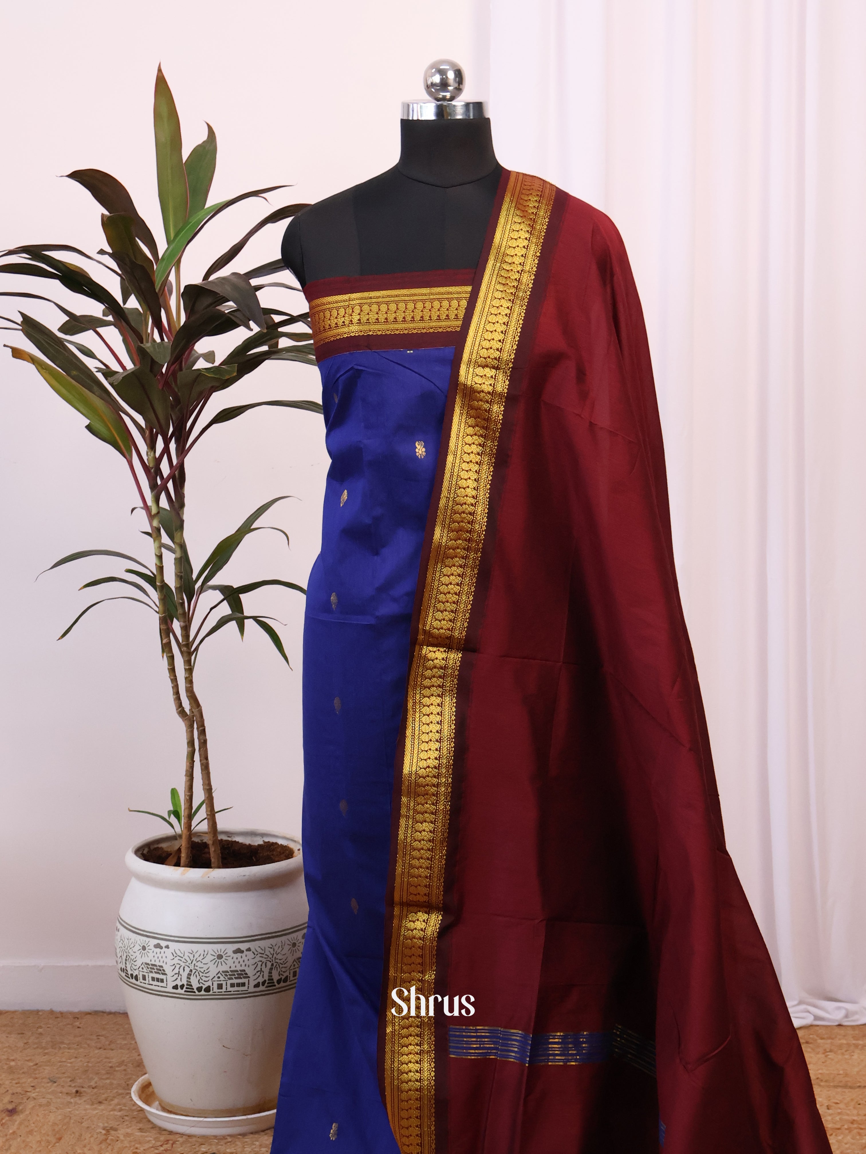 CJS05209 - Kalyani Cotton salwar unstitch - Shop on Shrus.com