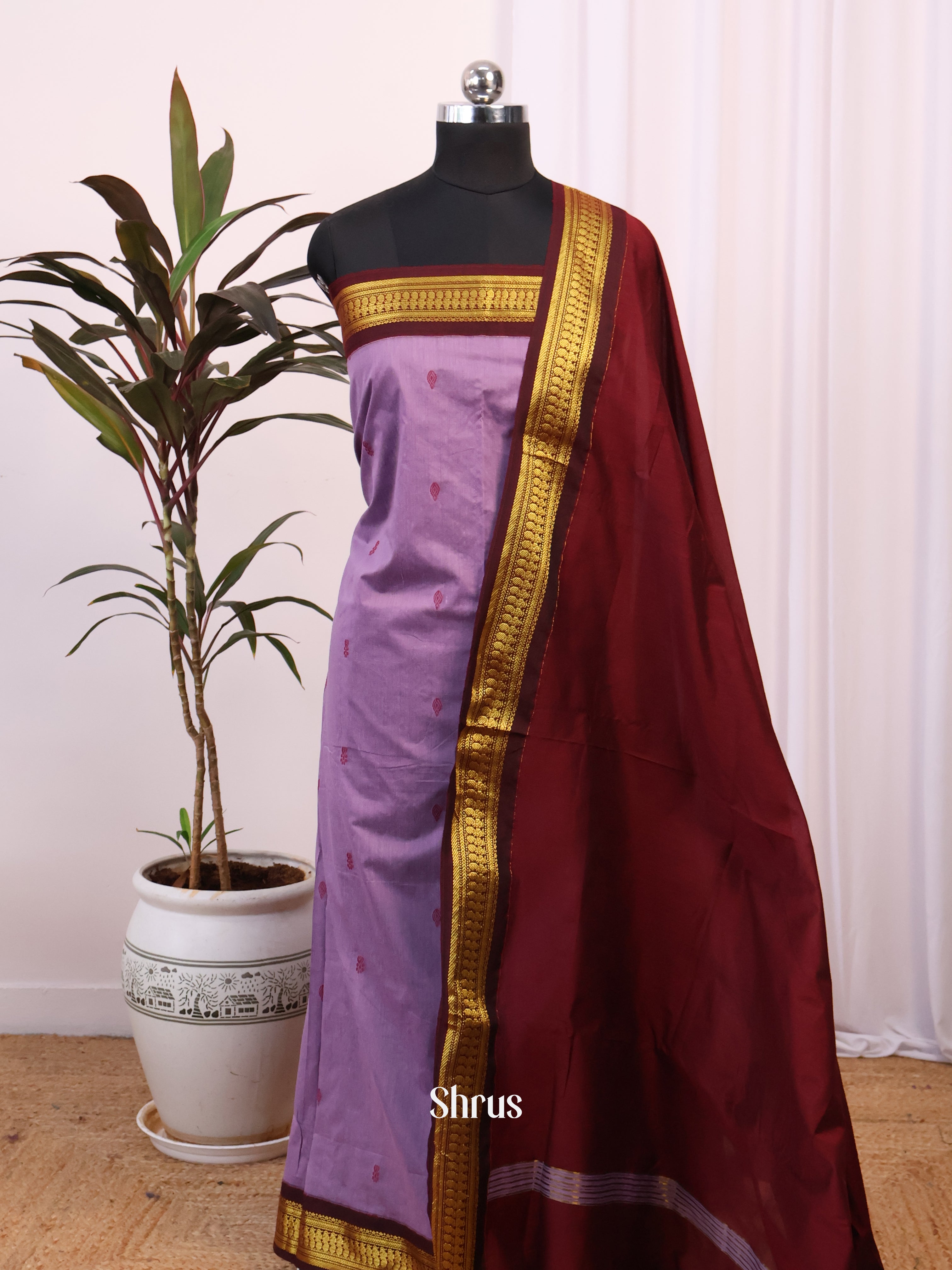 CJS05241 - Kalyani Cotton salwar unstitch - Shop on Shrus.com