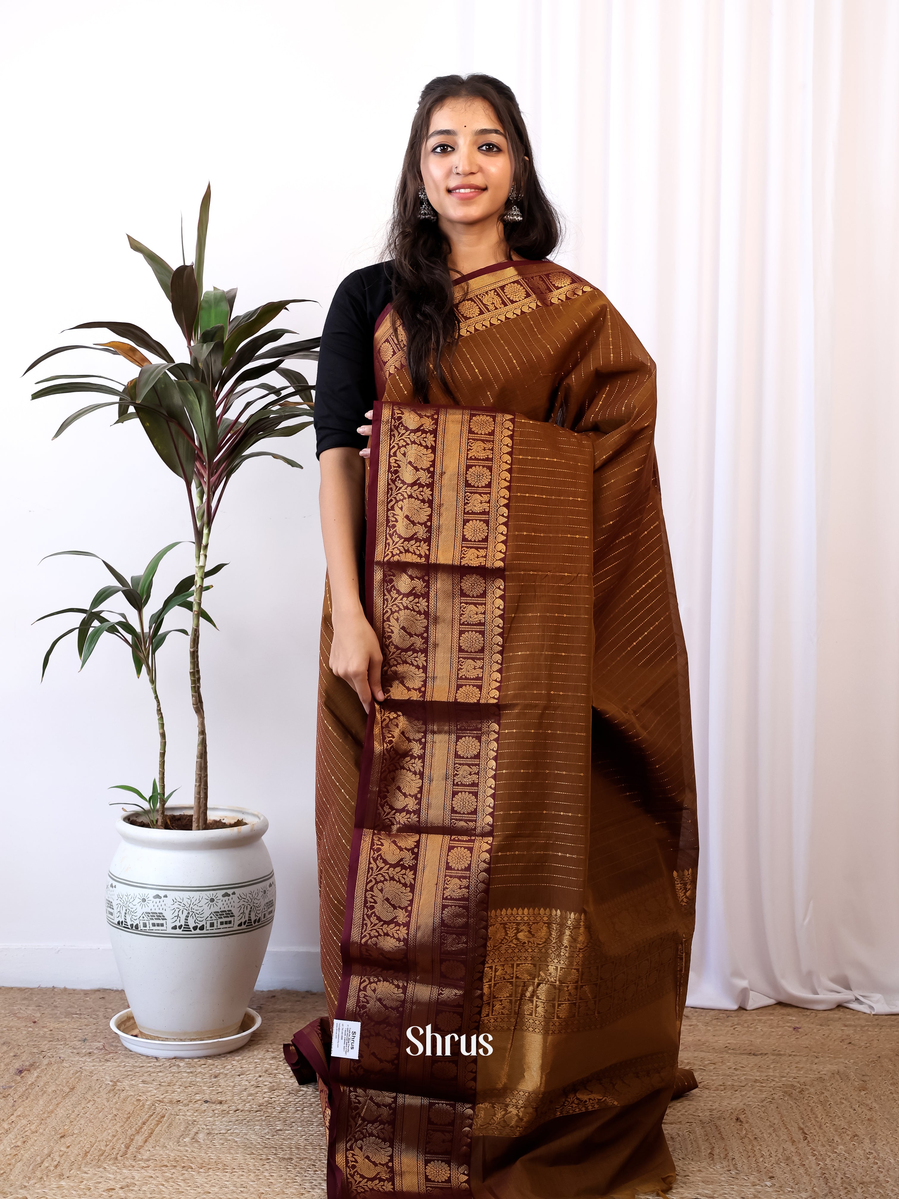 CJS05278 - Chettinad Cotton Saree - Shop on Shrus.com