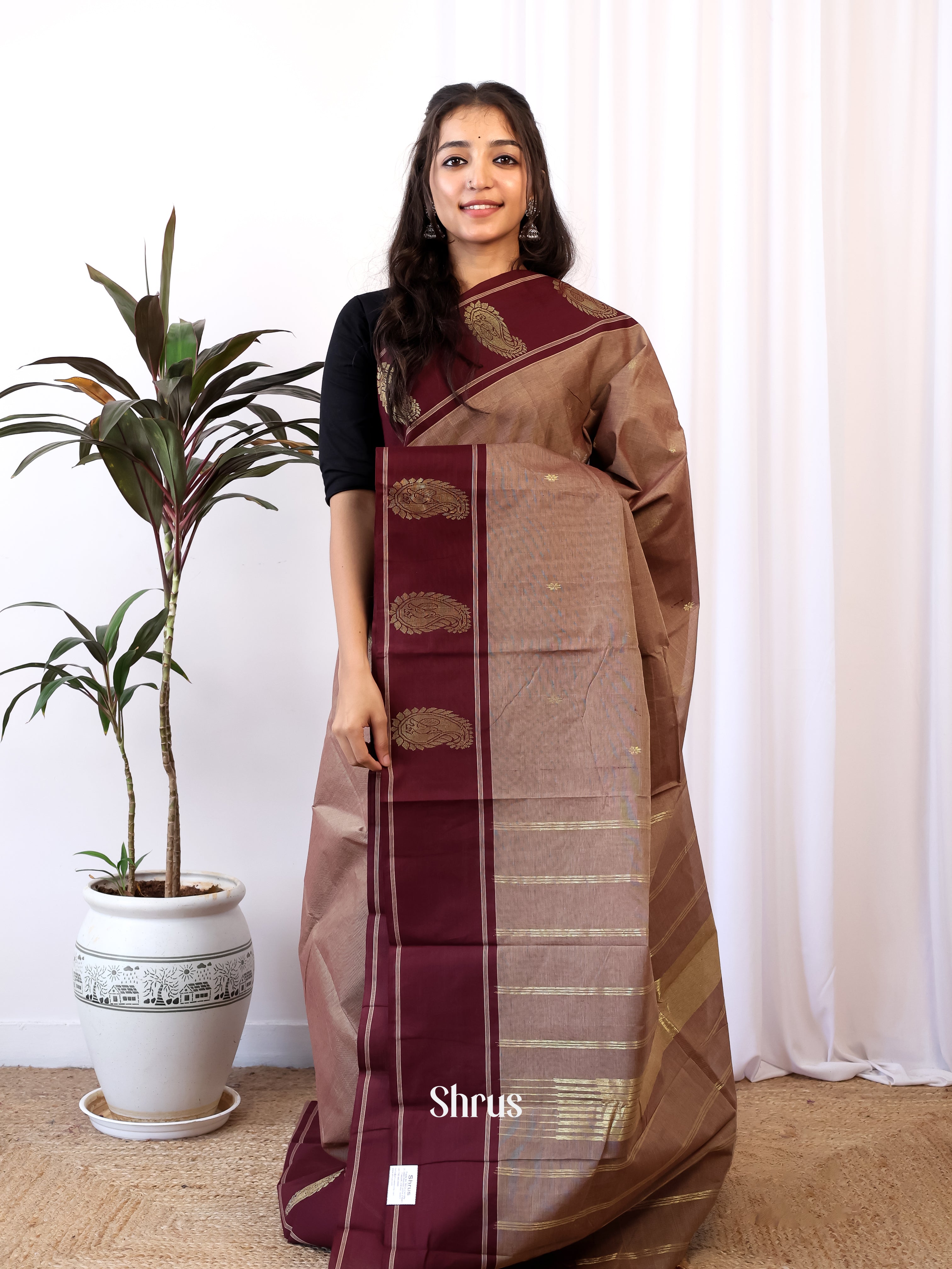 CJS05287 - Chettinad Cotton Saree - Shop on Shrus.com