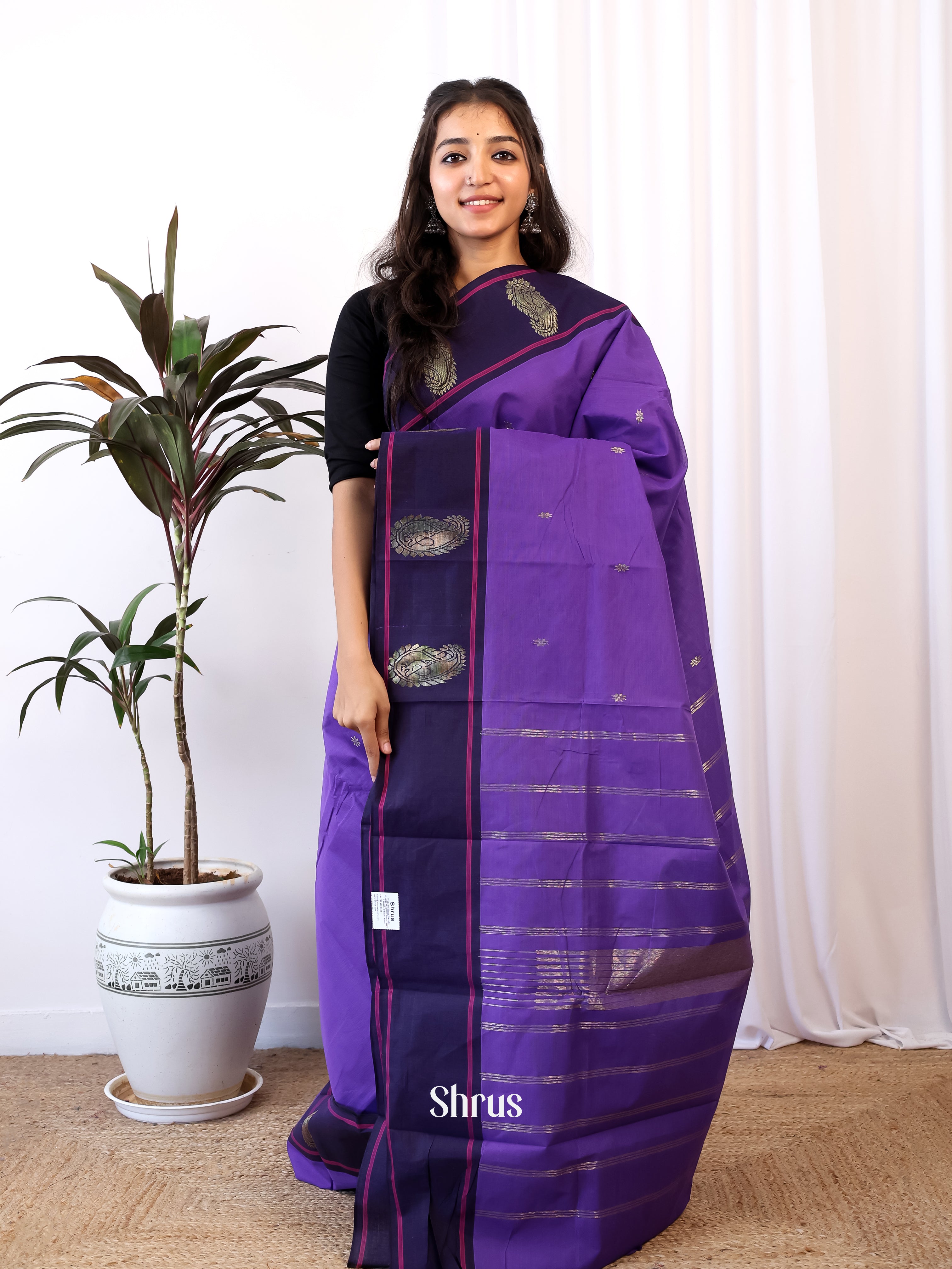 CJS05293 - Chettinad Cotton Saree - Shop on Shrus.com