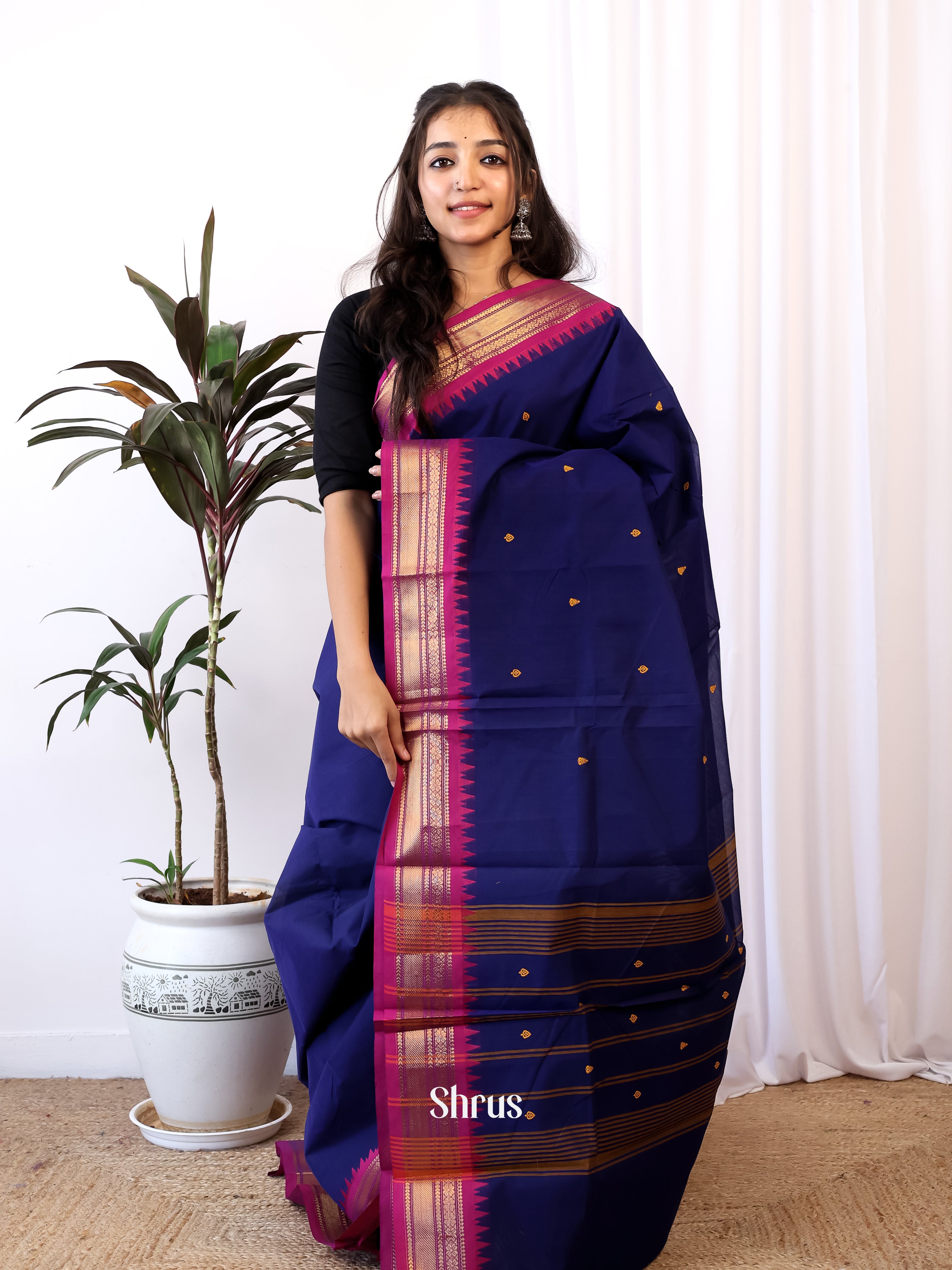 CJS05303 - Chettinad Cotton Saree - Shop on Shrus.com